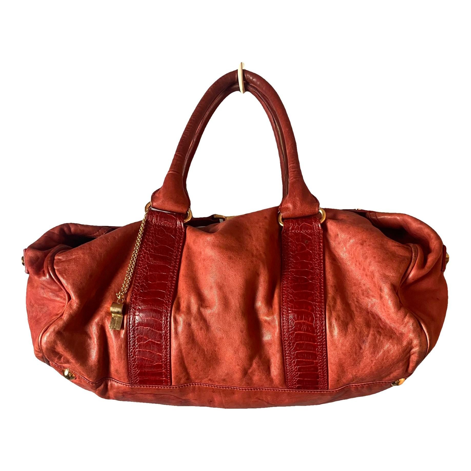 Leather handbag