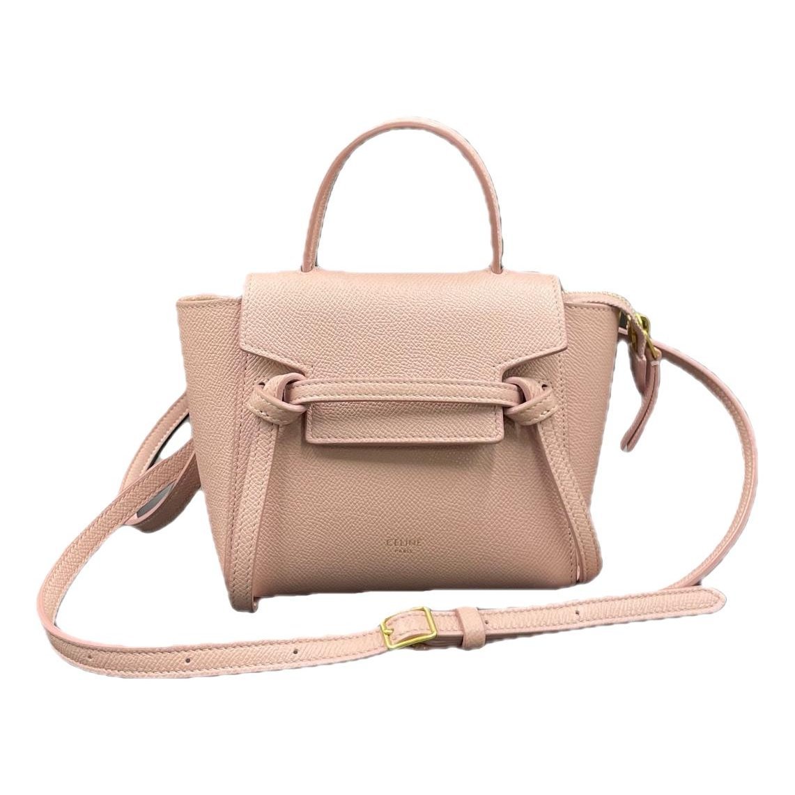 Belt leather handbag