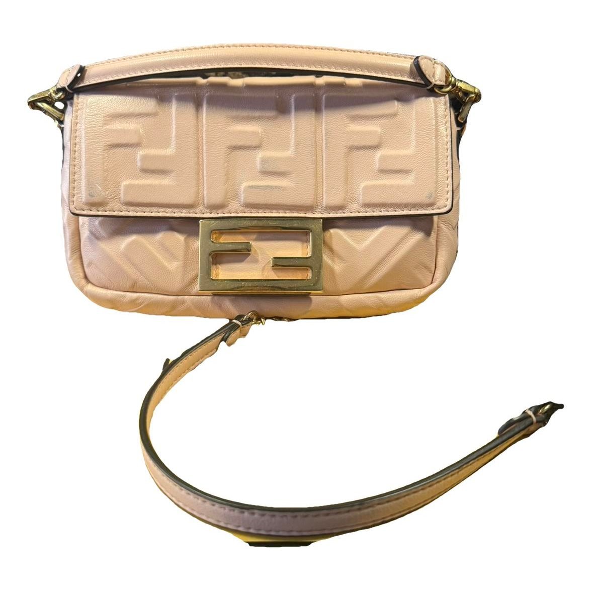 Baguette leather handbag