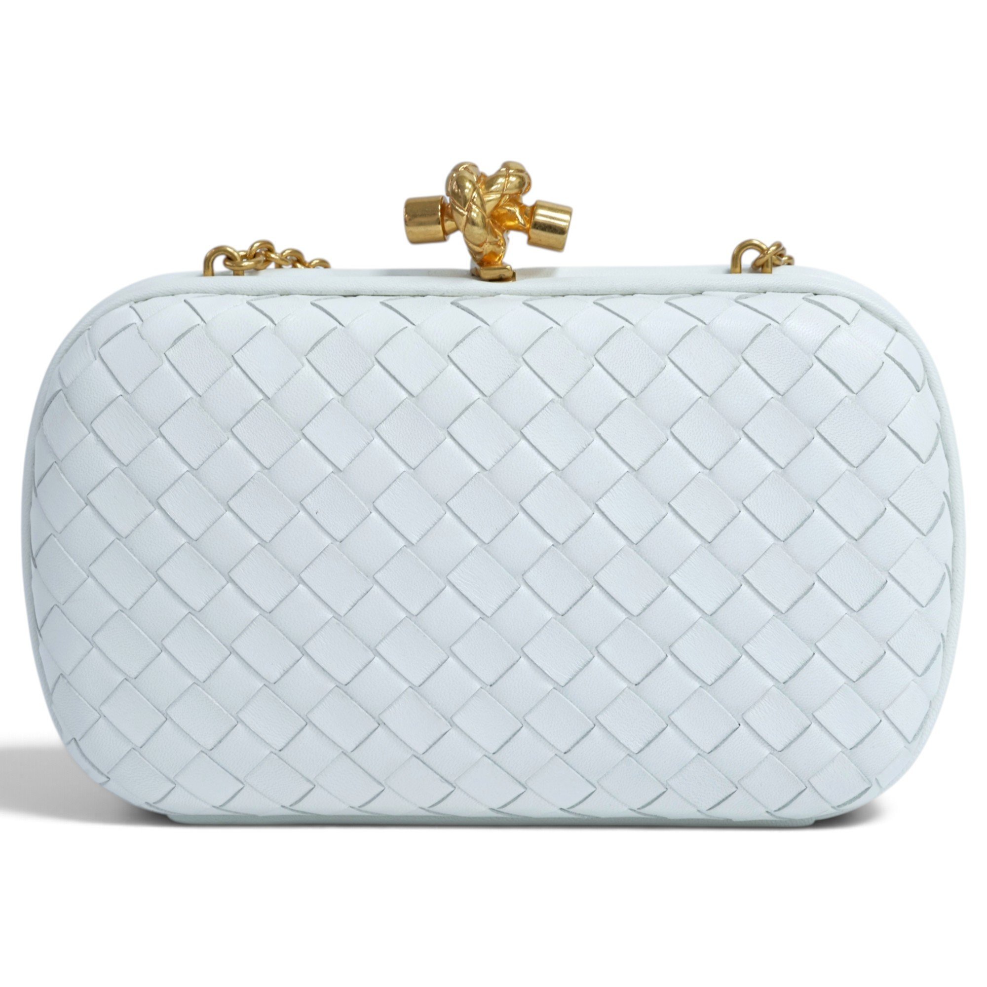 Pochette Knot leather clutch bag