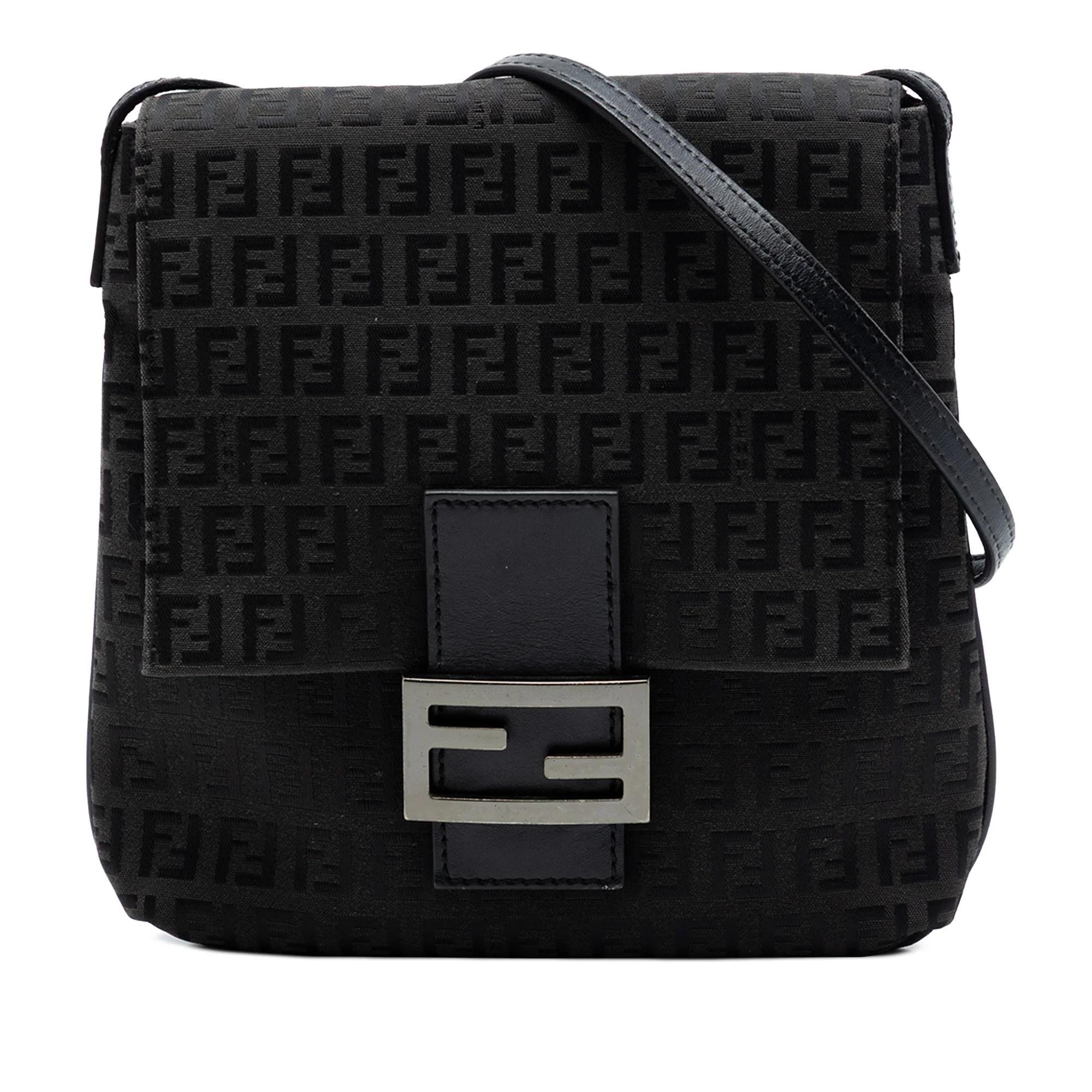 Pocket leather crossbody bag