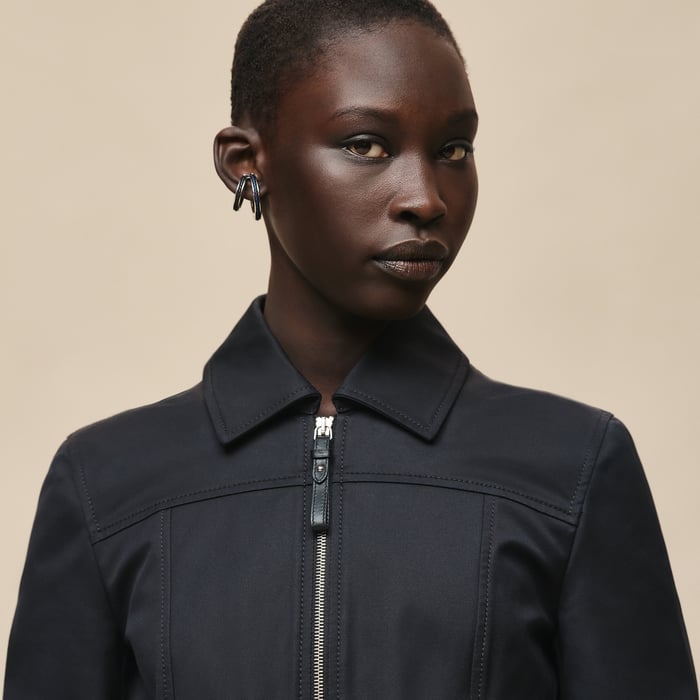 Noir Double Cotton Twill Jacket