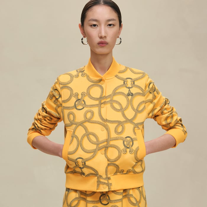 Jaune Mimosa "Palefroi Remix" Varsity Jacket