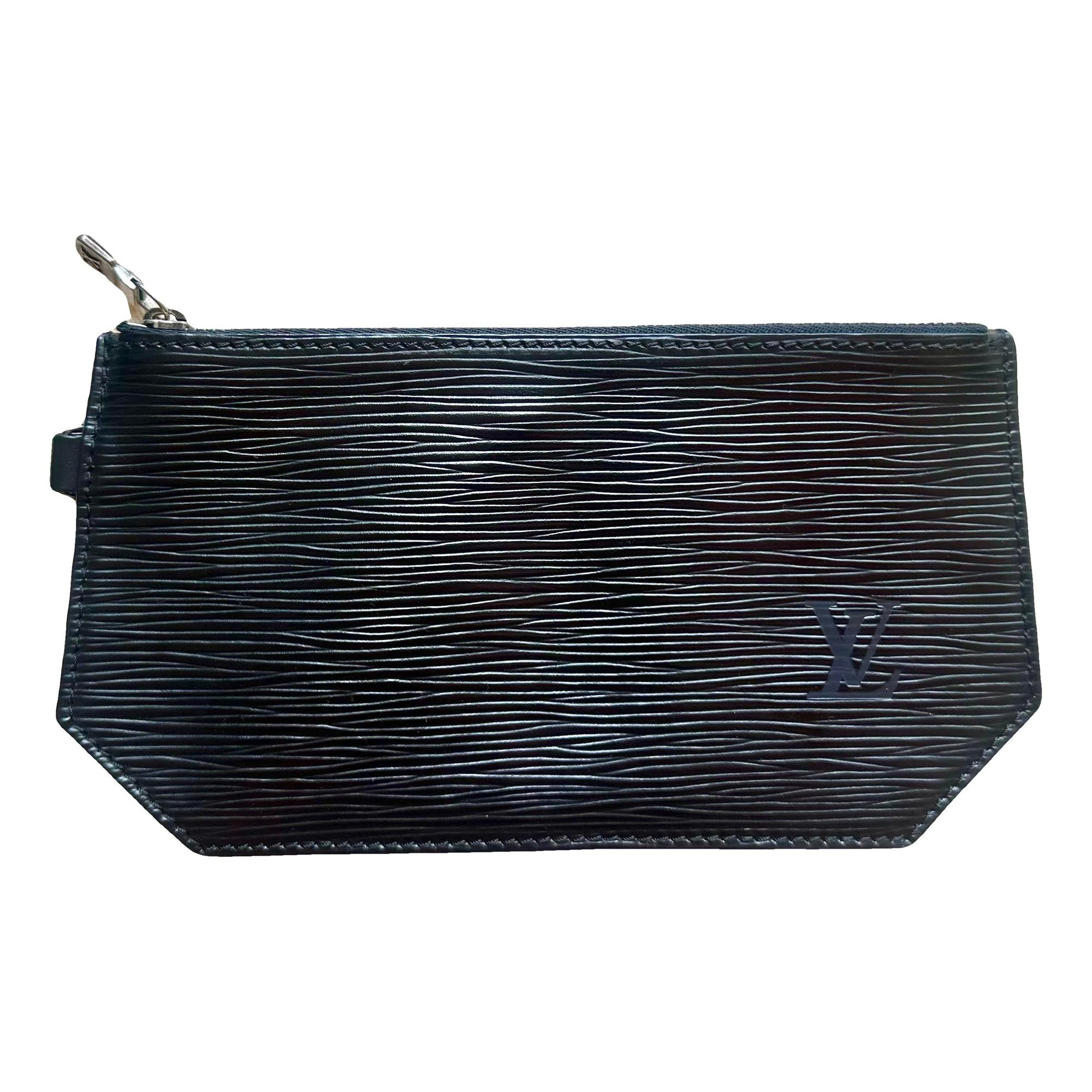 Leather clutch bag