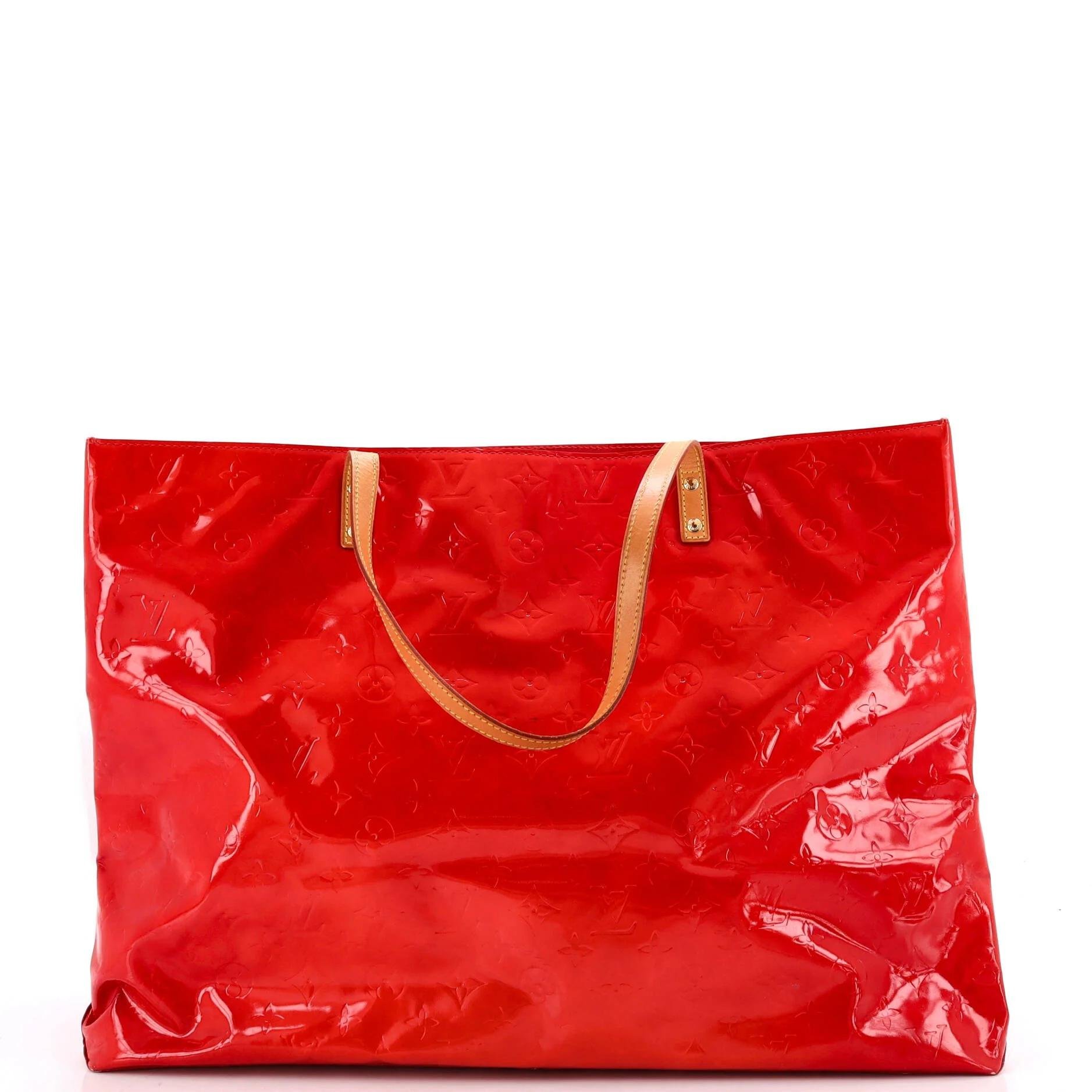 Patent leather tote