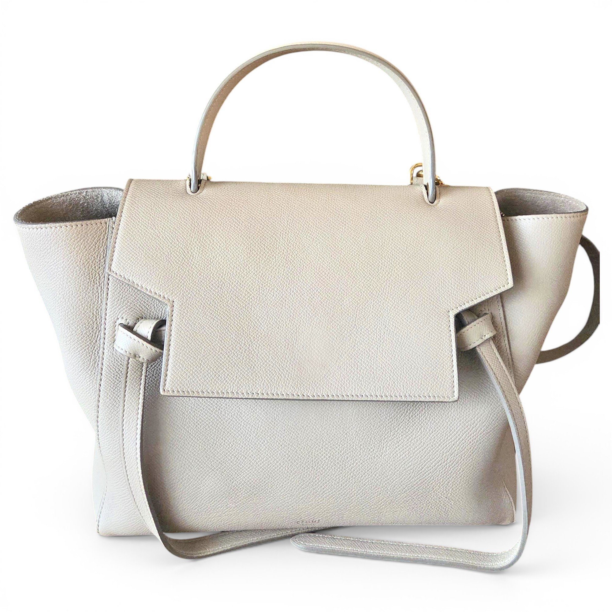 Belt leather handbag