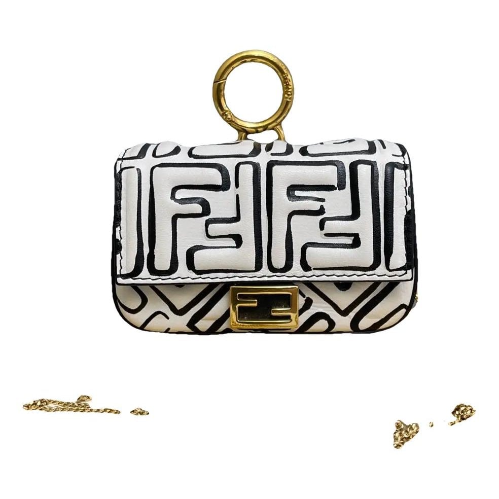 Baguette Cage leather handbag