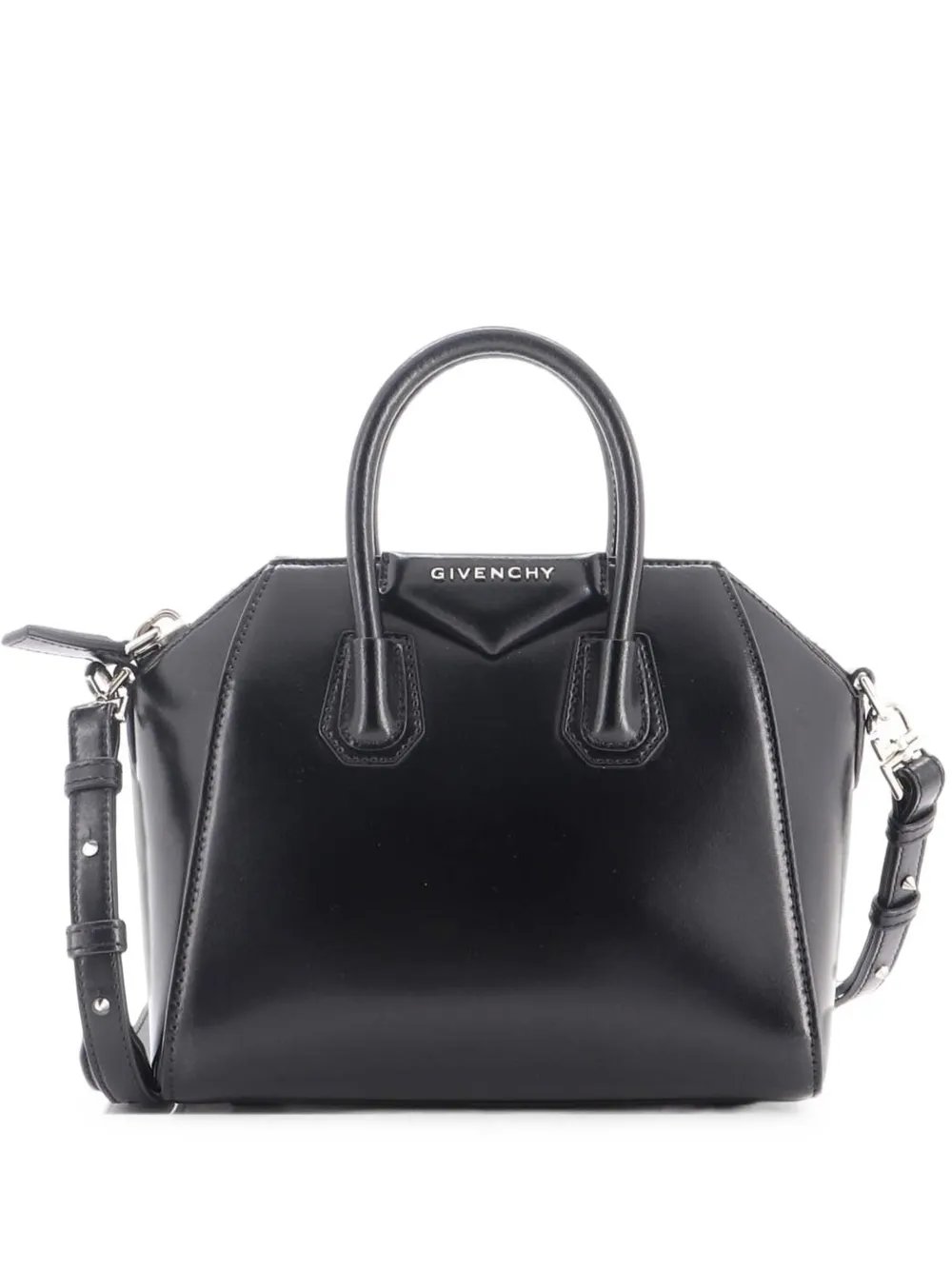 Antigona Bag Glazed Leather Mini satchel