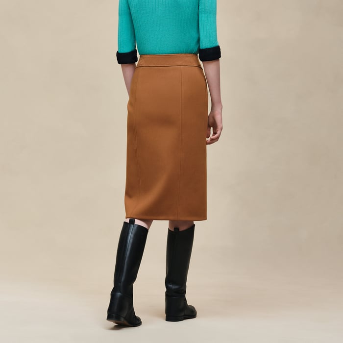 Brun Mahogany Pencil Skirt