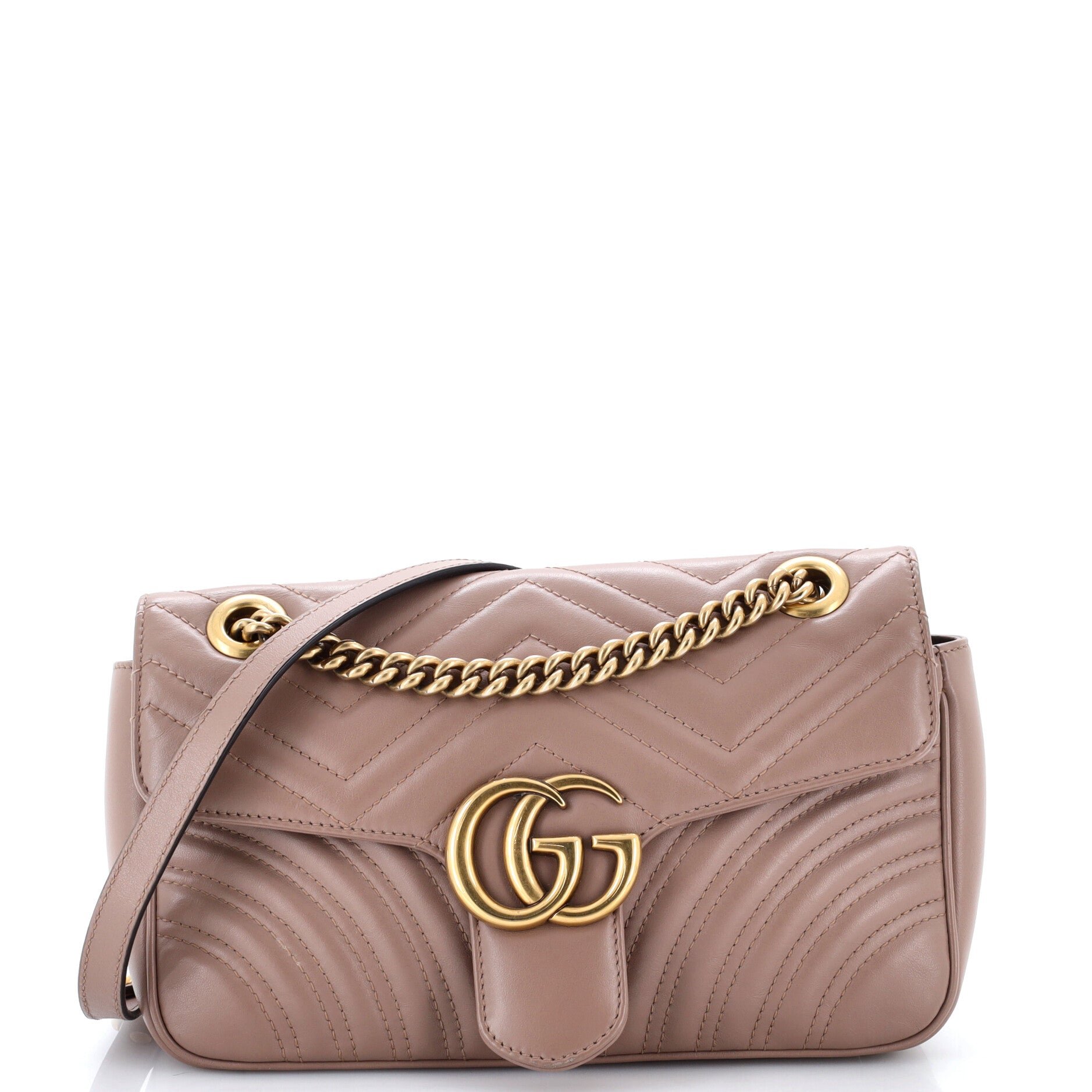 GG Marmont Flap Bag Matelasse Leather Medium
