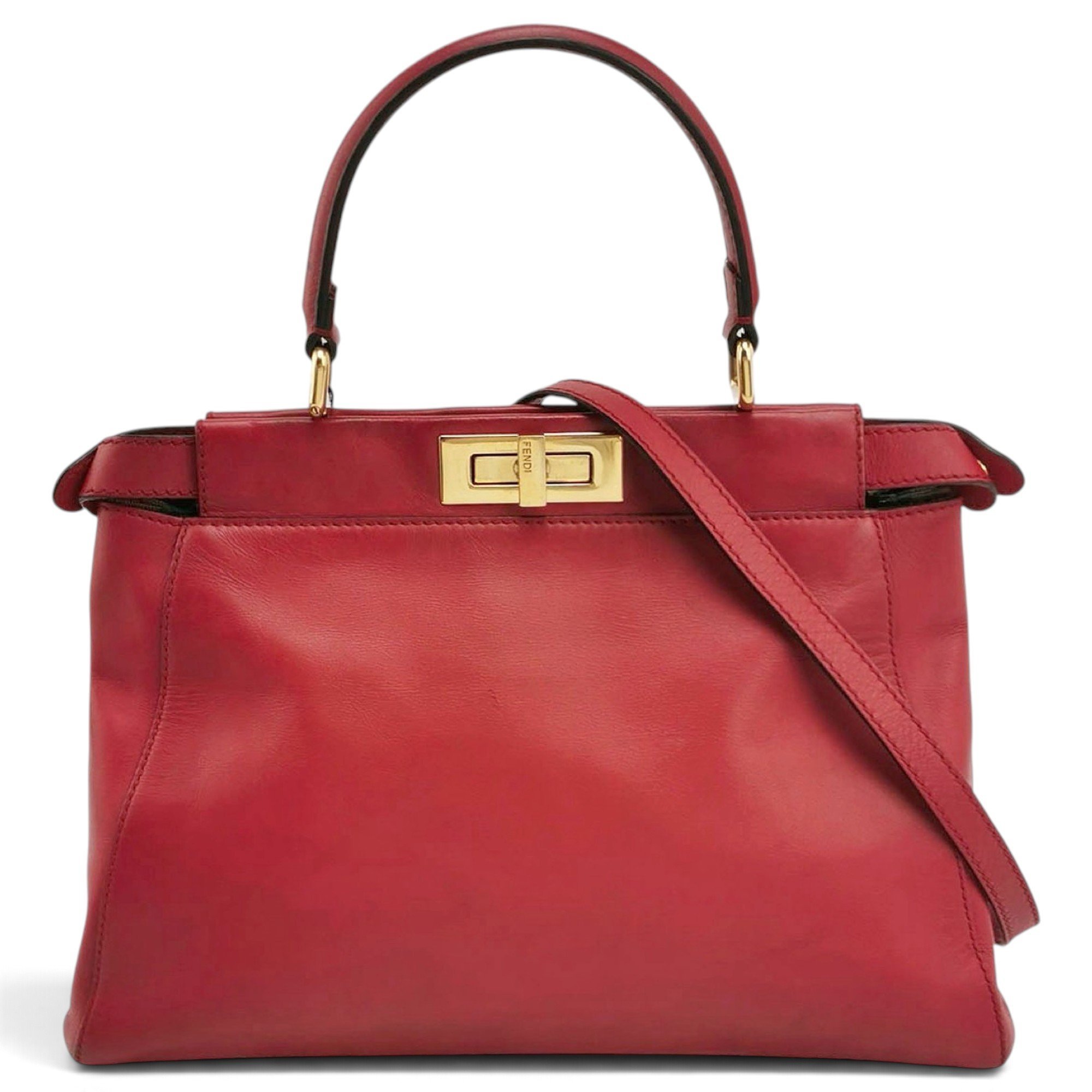 Peekaboo leather handbag