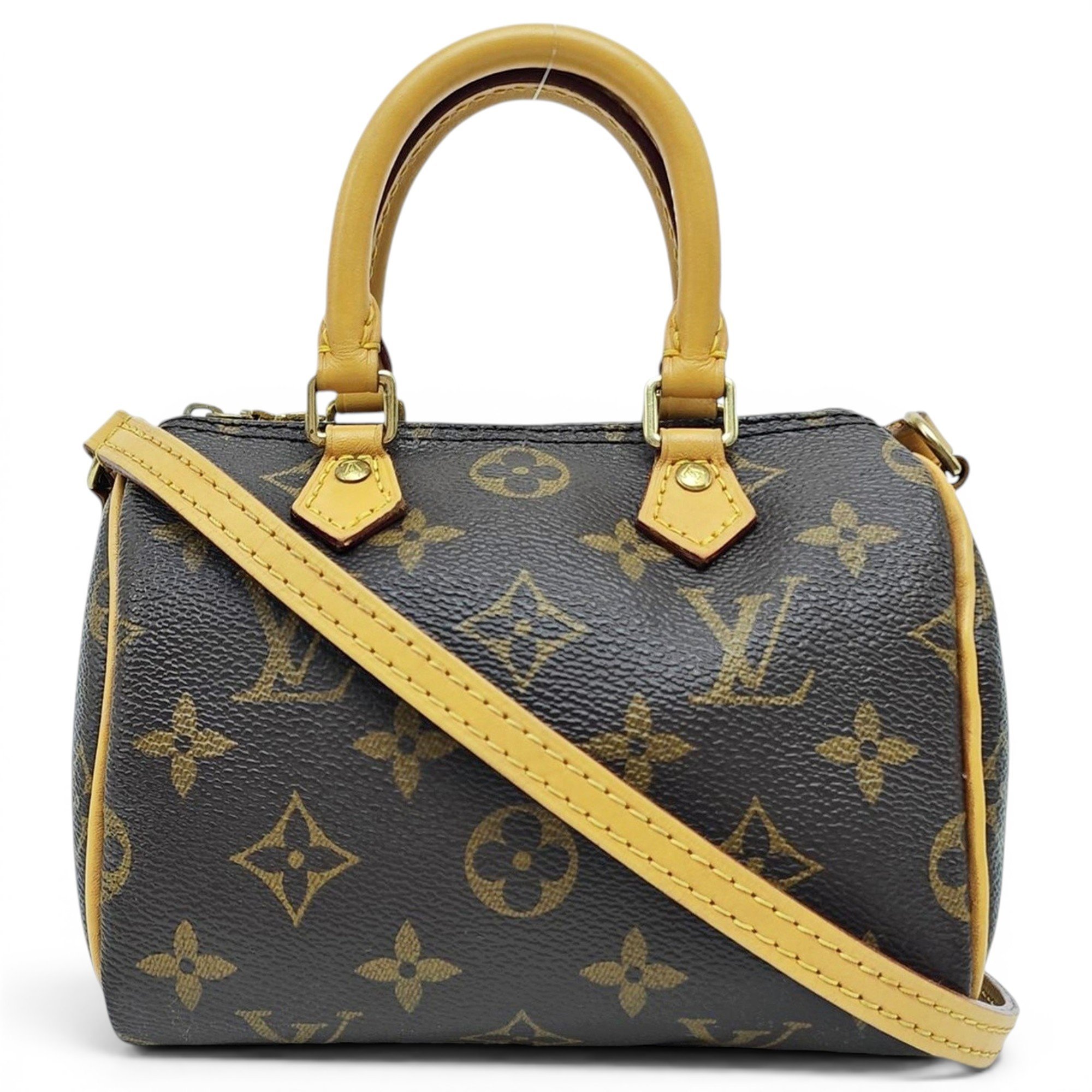 Nano Speedy / Mini HL leather handbag