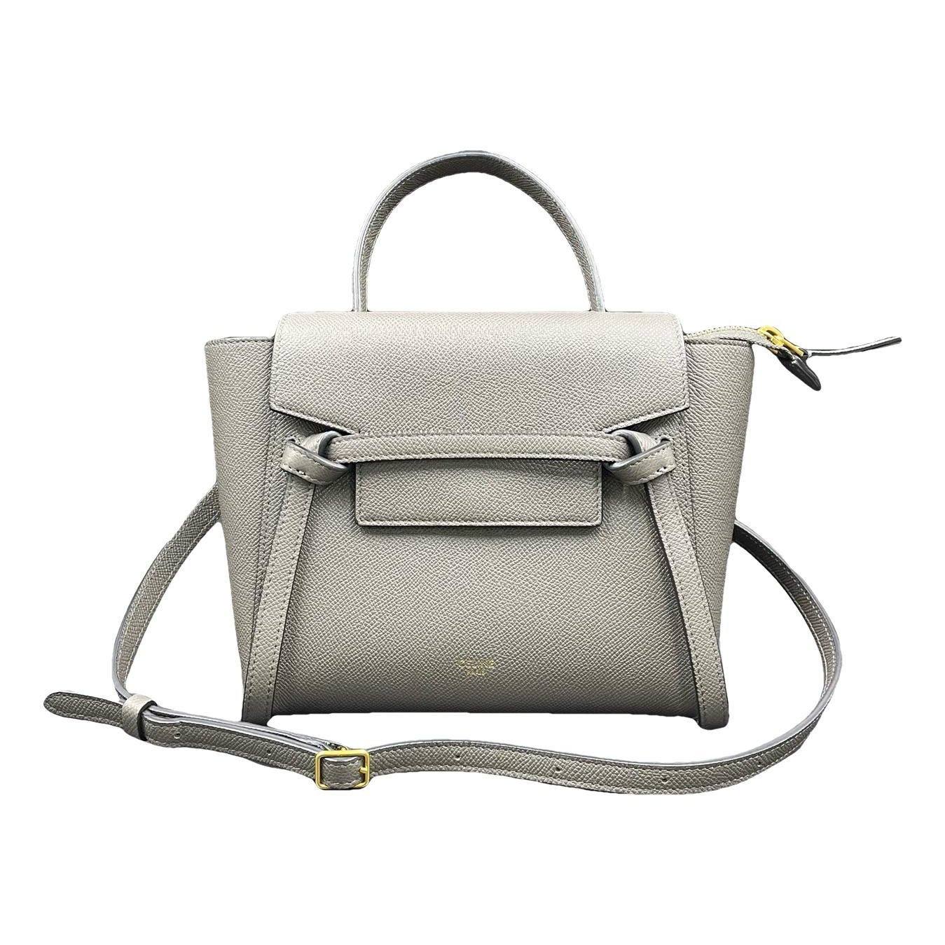 Belt leather handbag