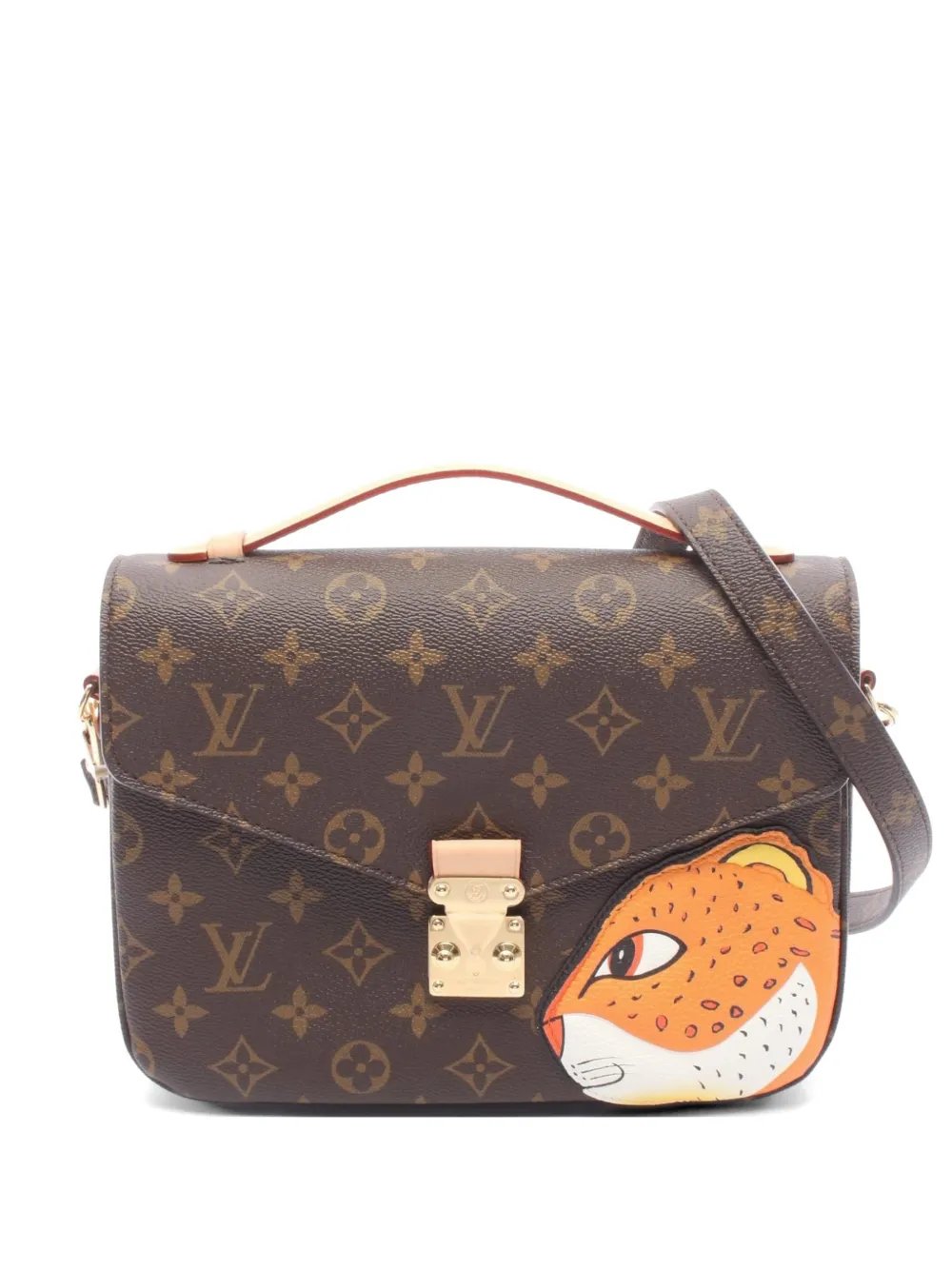 2021 Pochette Metis MM Tiger Head two-way handbag