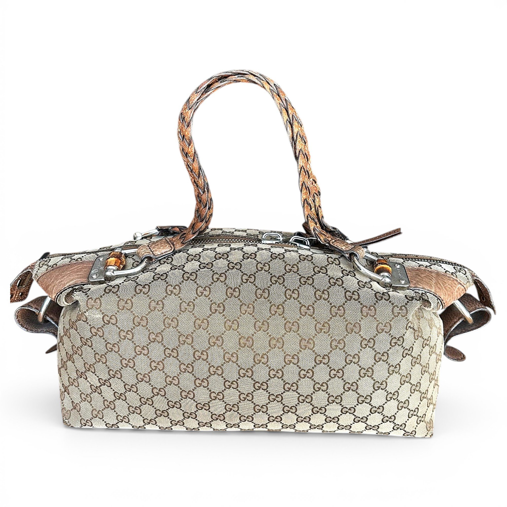 Sukey leather bowling bag