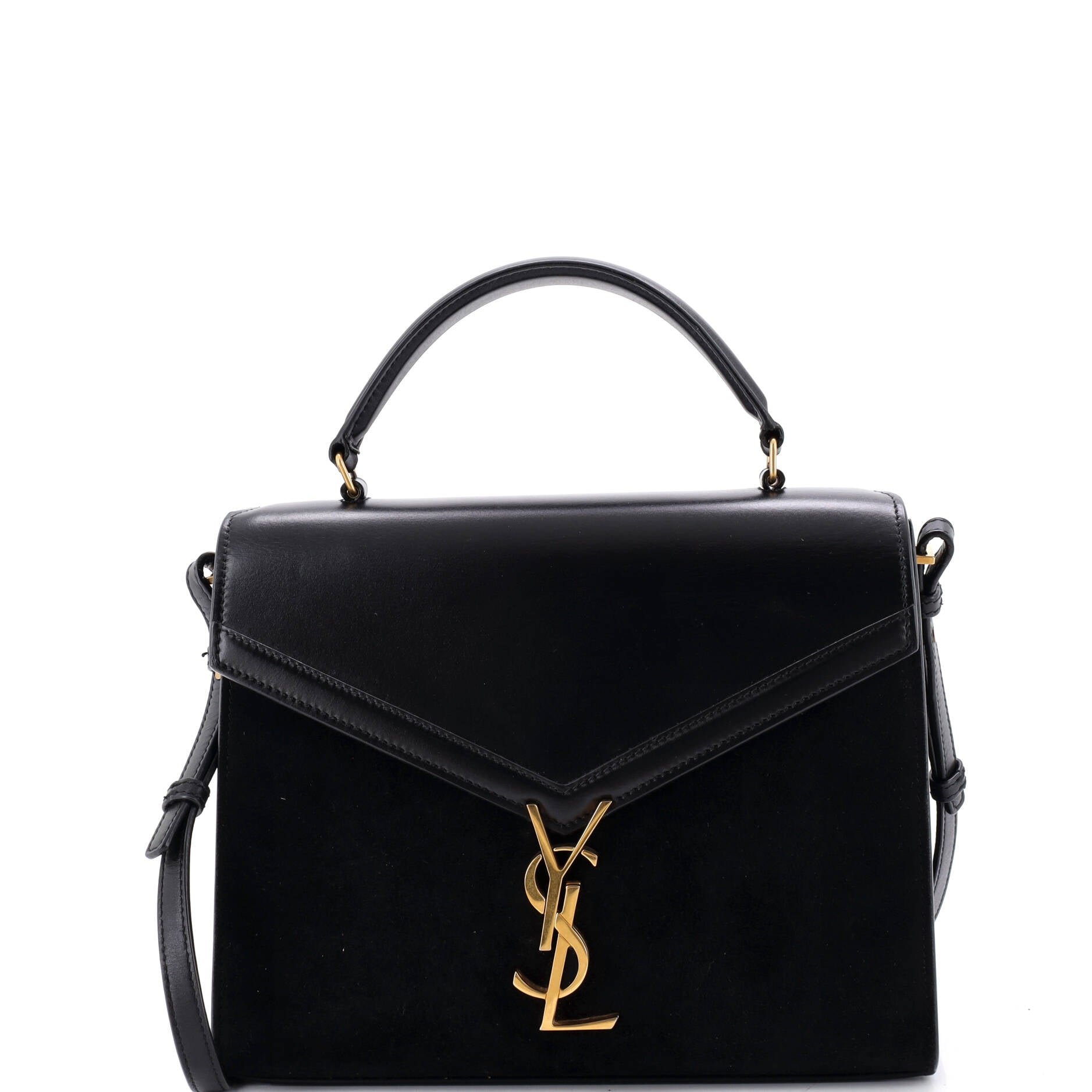 Cassandra Top Handle Bag Leather and Suede Medium