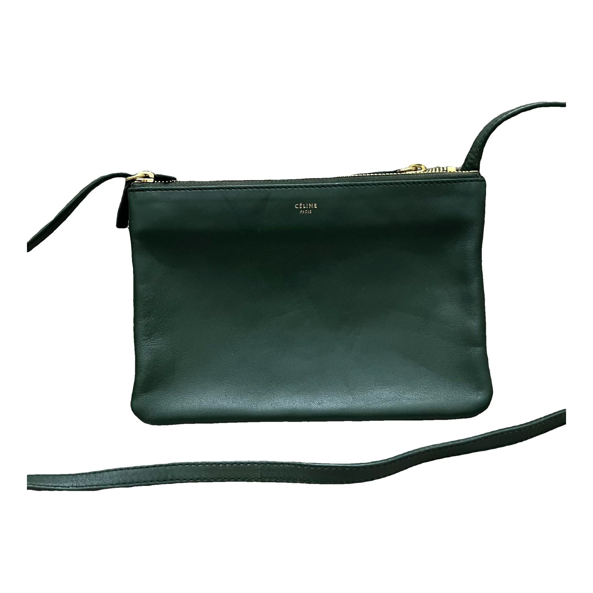 Trio leather crossbody bag