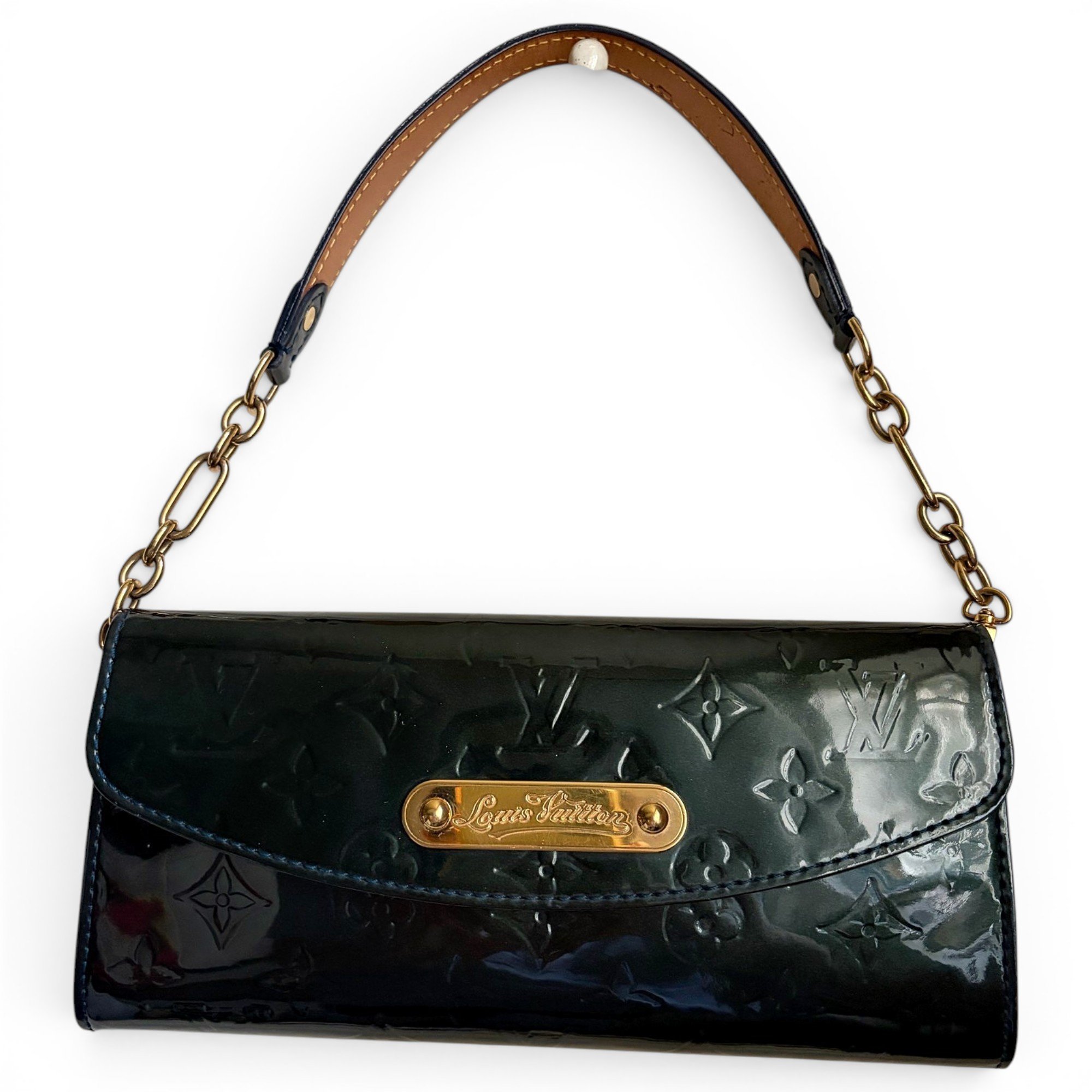Sunset Boulevard patent leather handbag