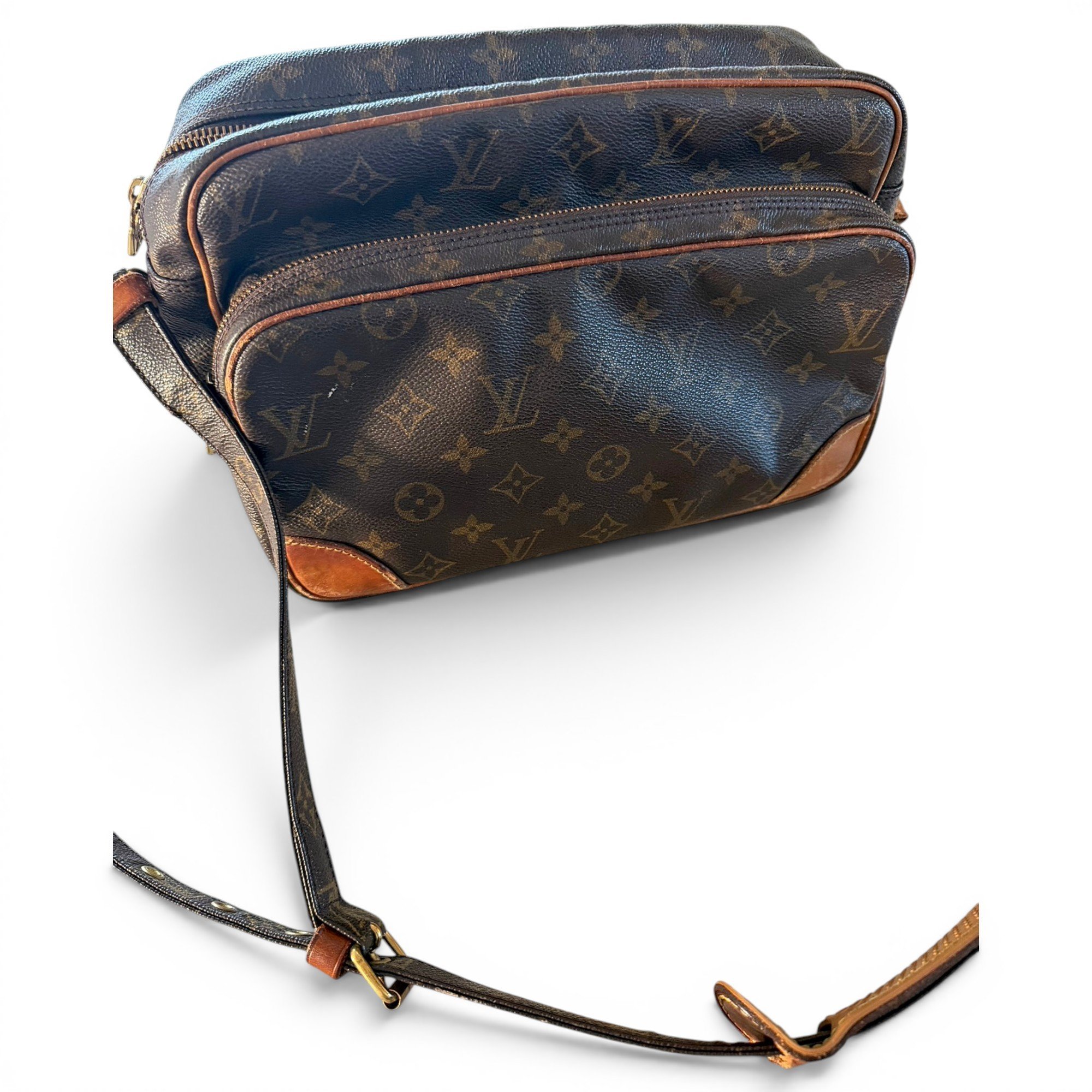 Nile leather crossbody bag