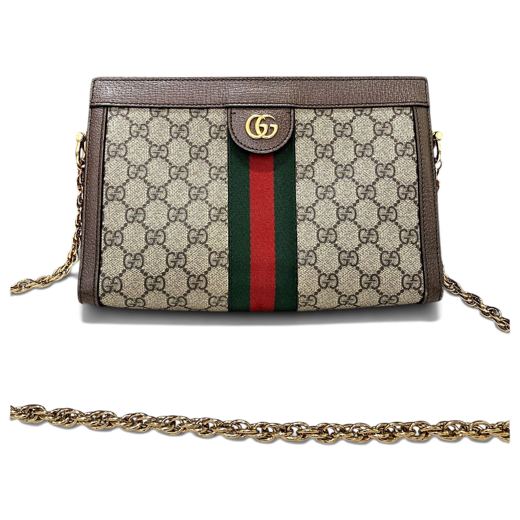 Ophidia Chain leather handbag