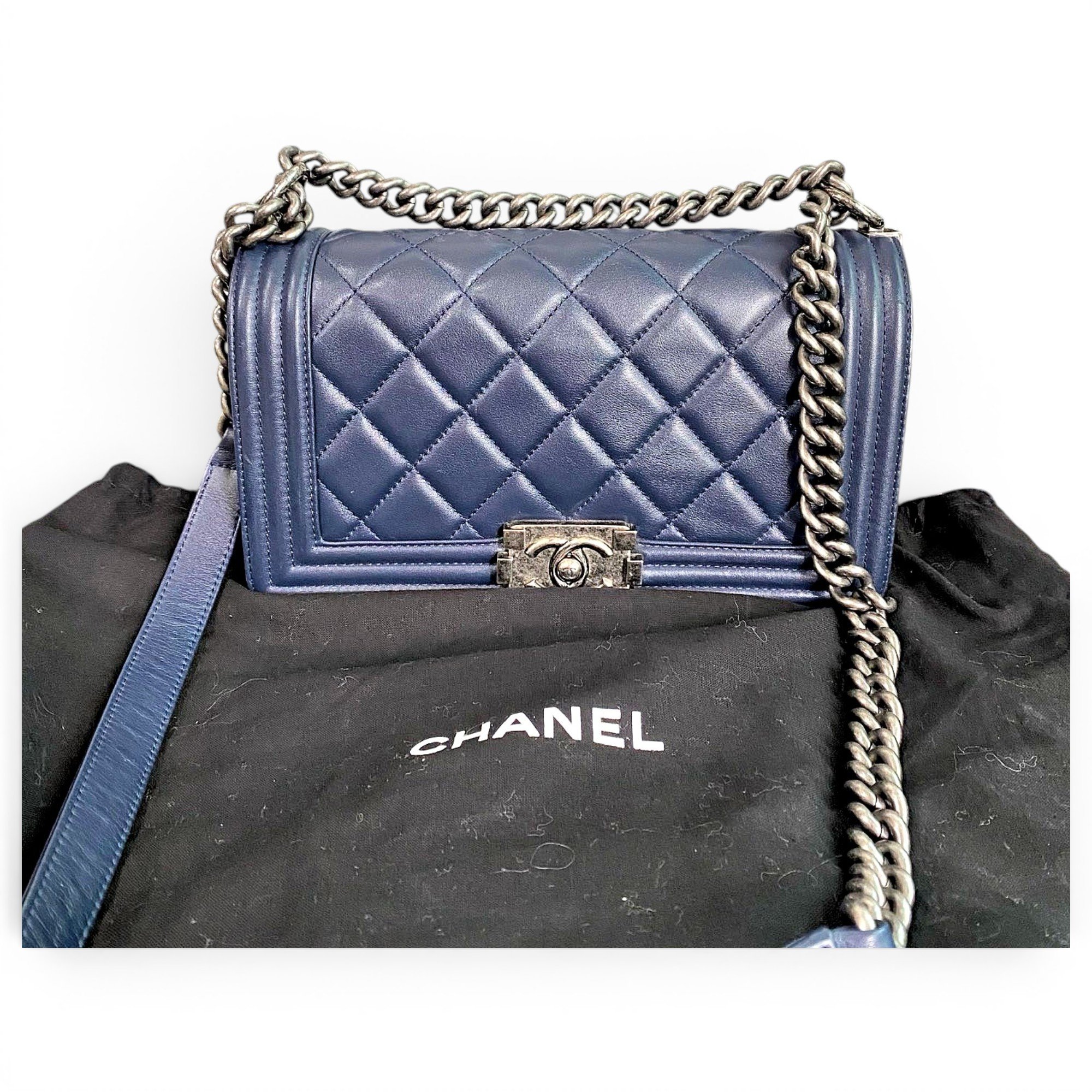 Boy leather crossbody bag