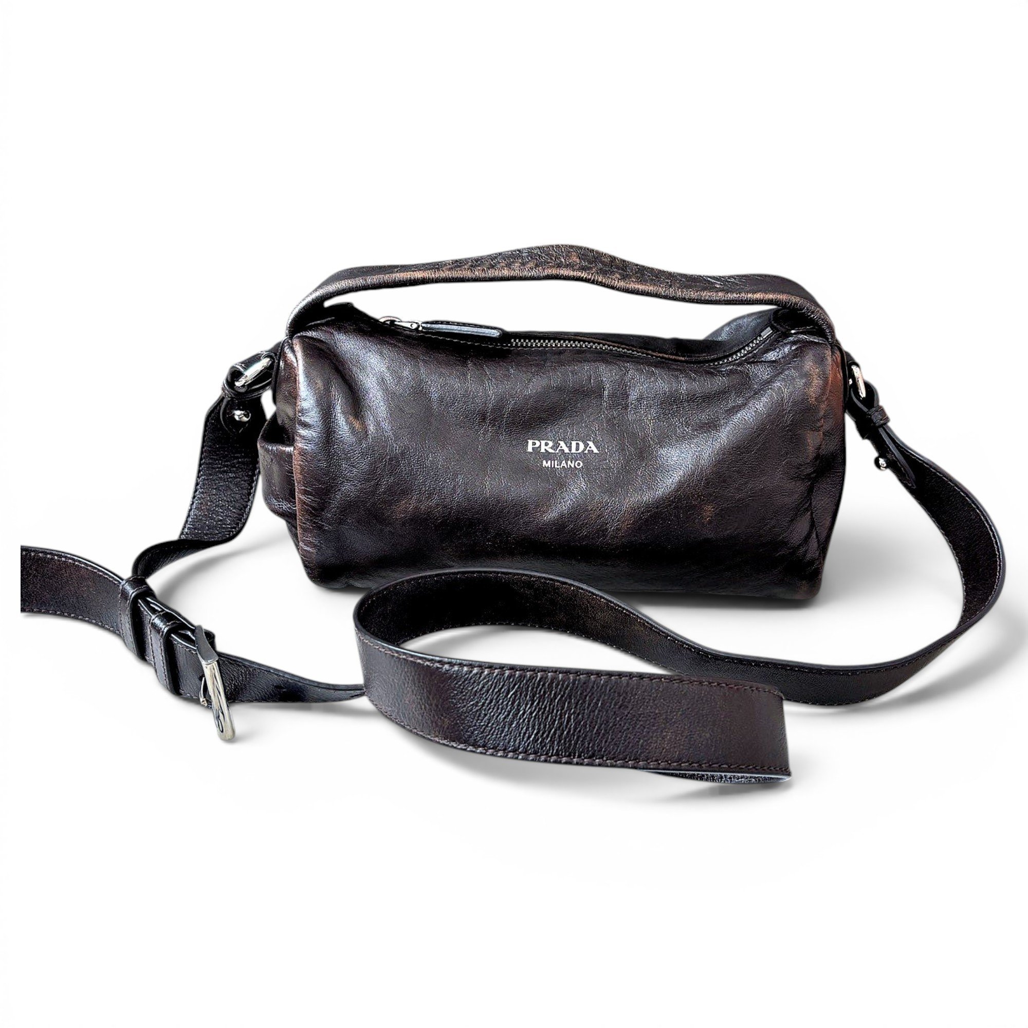 Leather crossbody bag