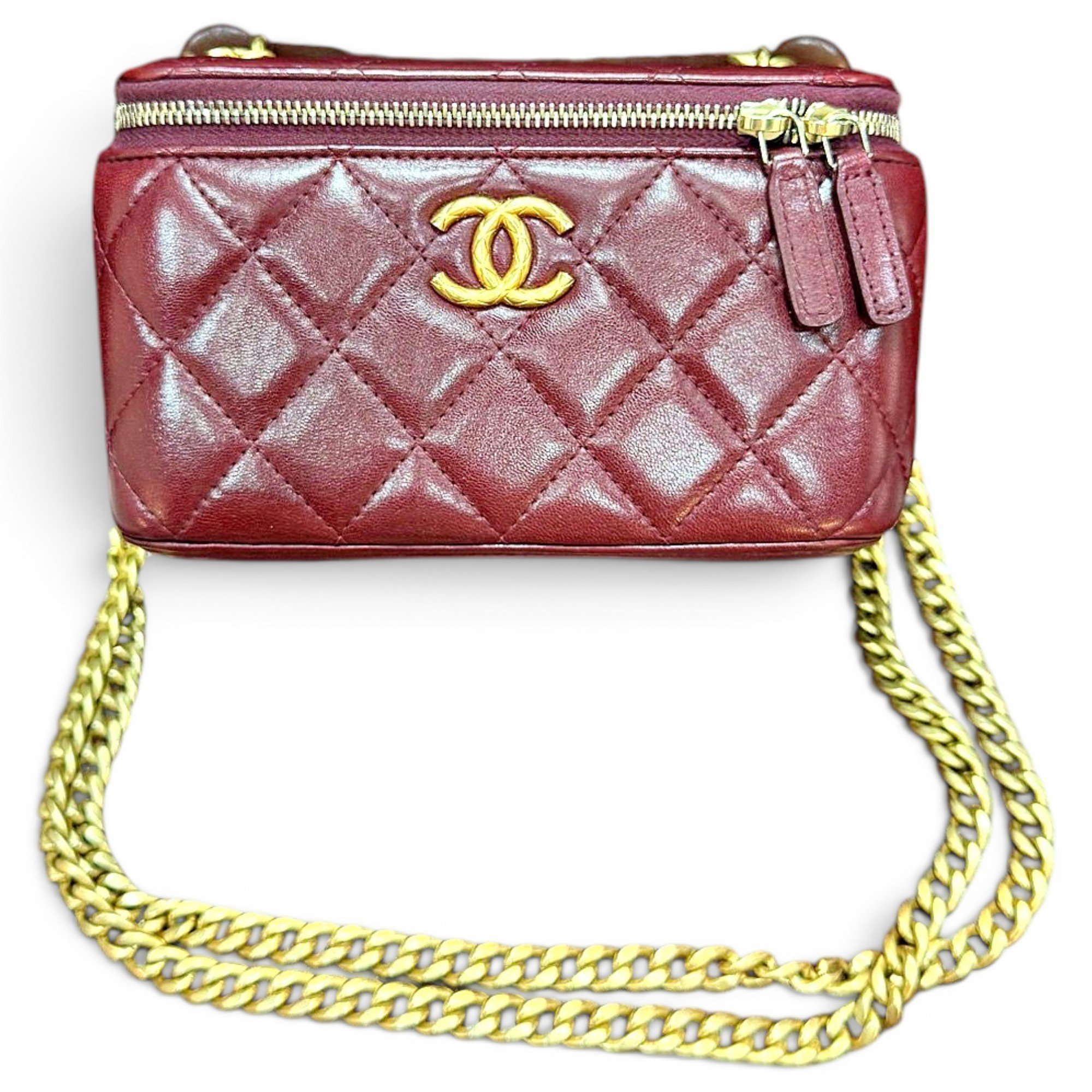 Trendy CC Vanity leather handbag