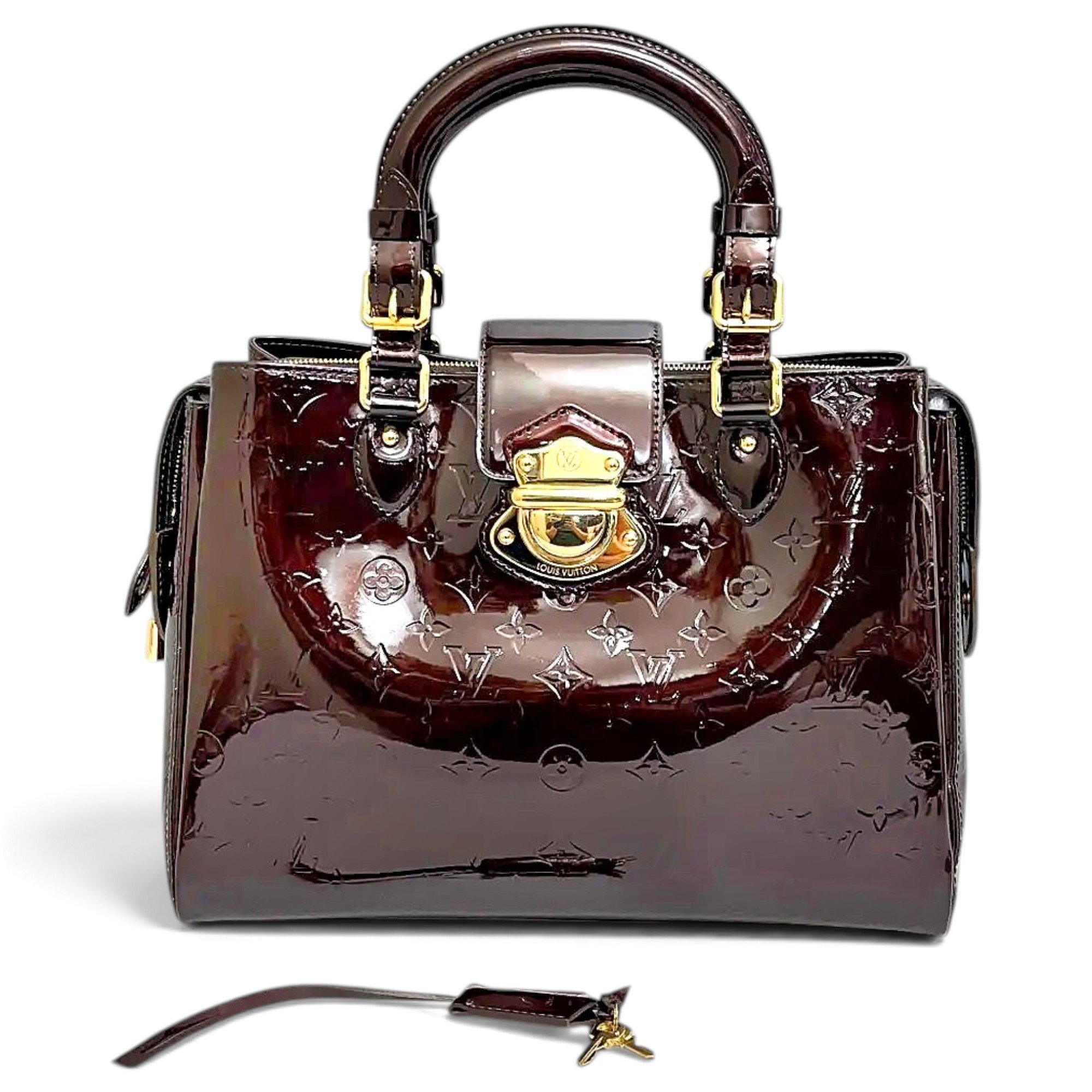 Melrose patent leather handbag
