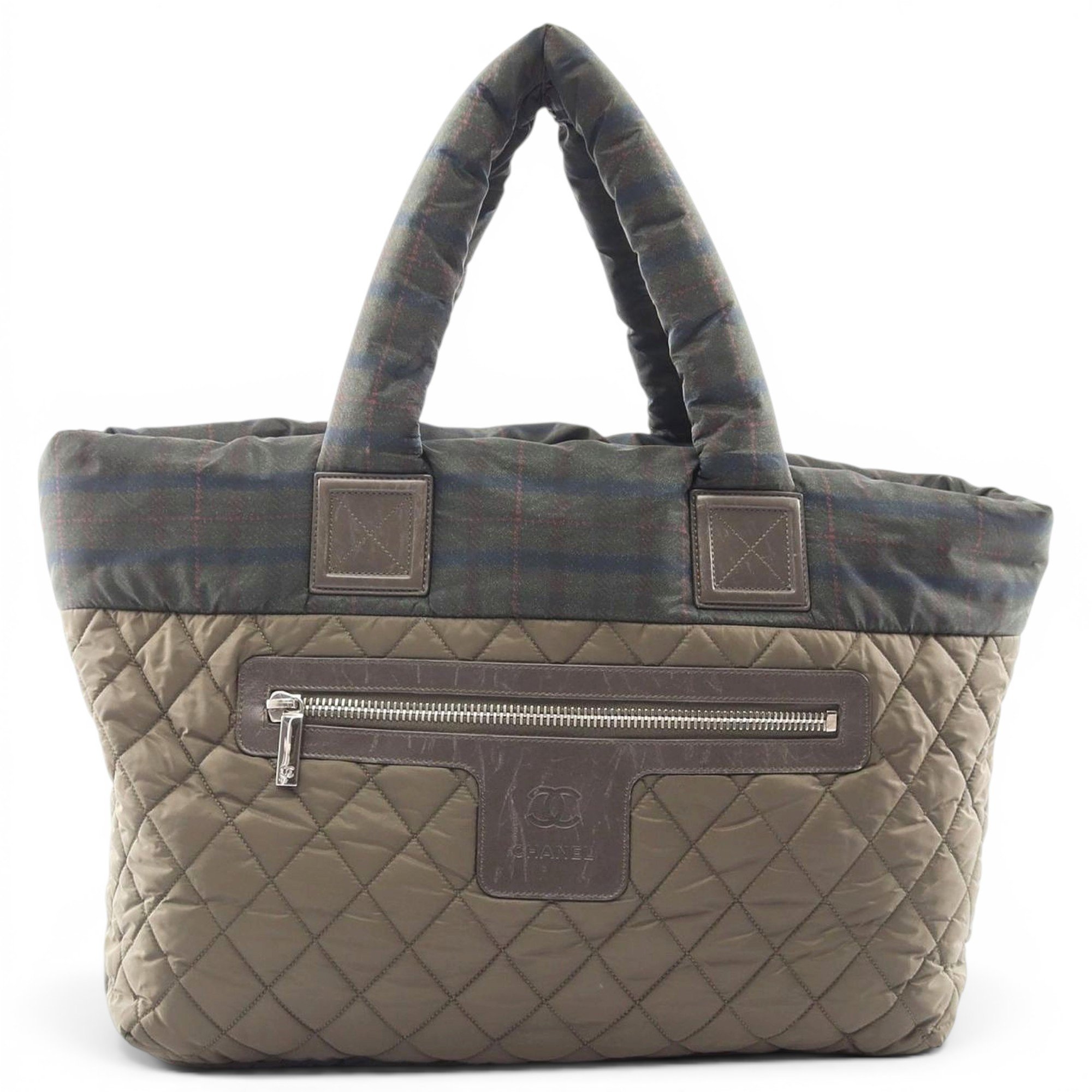 Cocoon leather tote