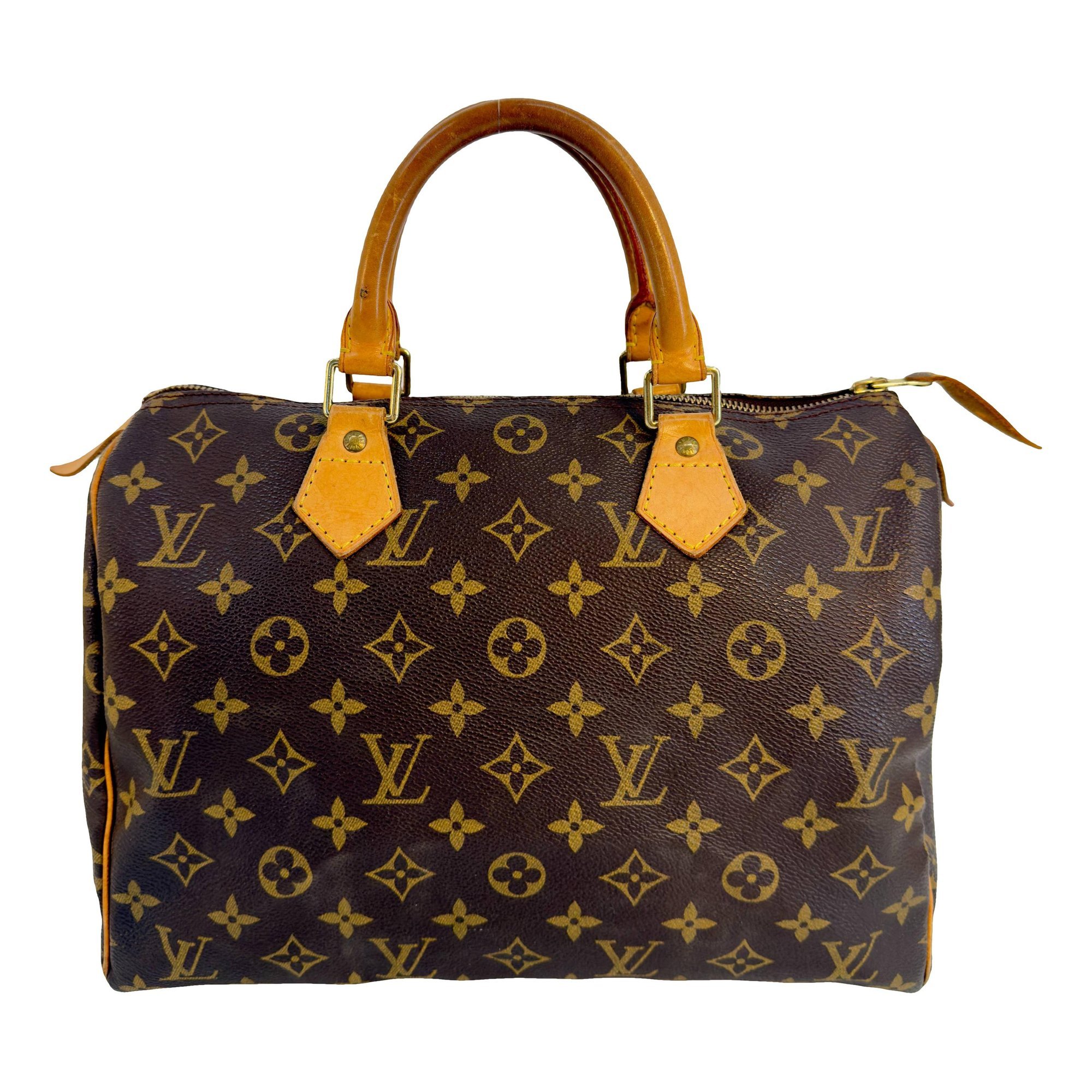 Speedy leather handbag