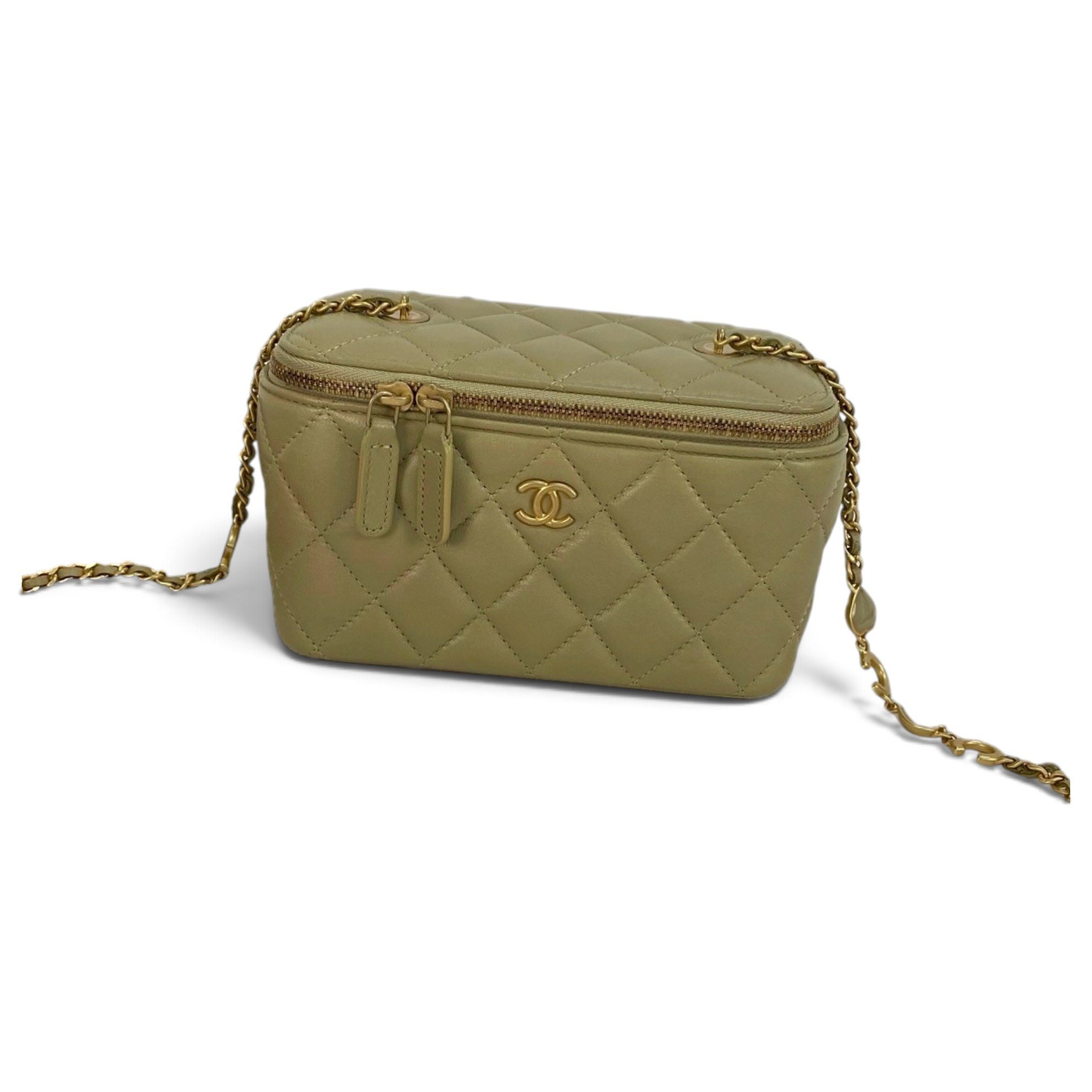 Trendy CC Vanity leather handbag