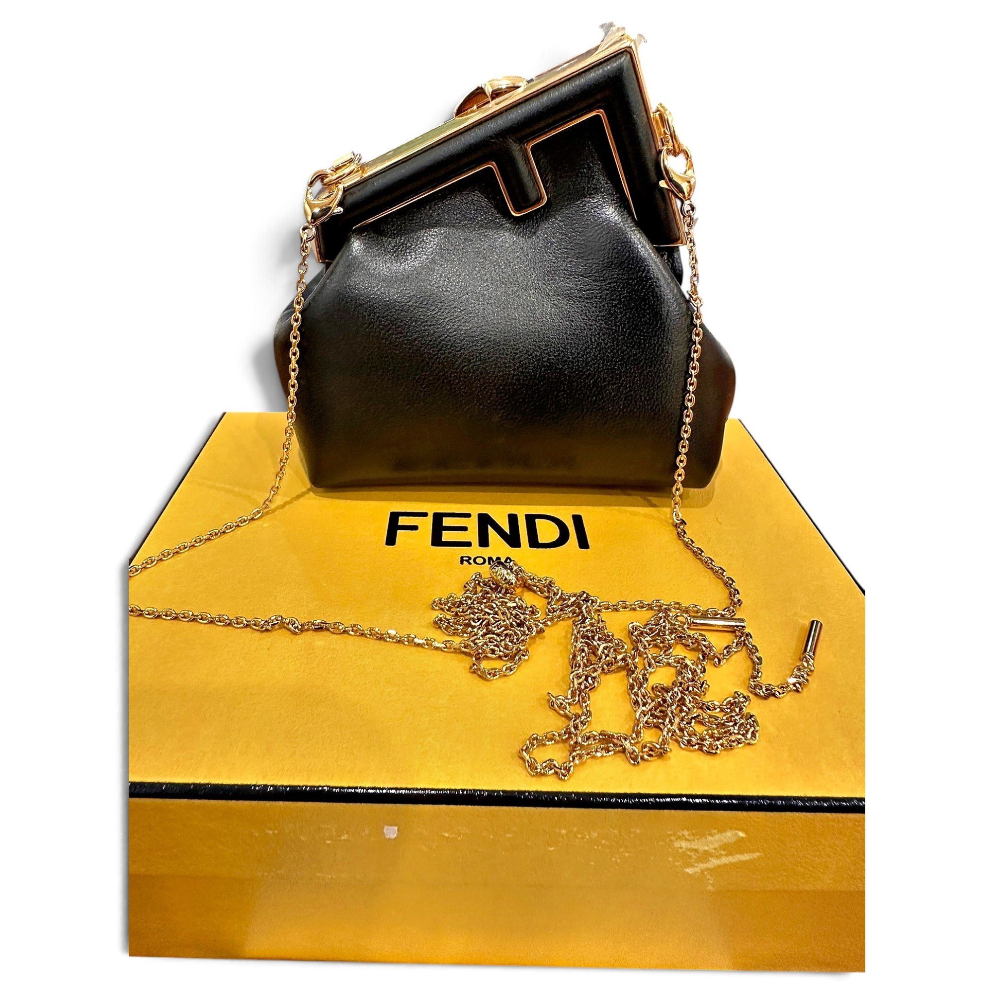 Fendi Baguette leather handbag