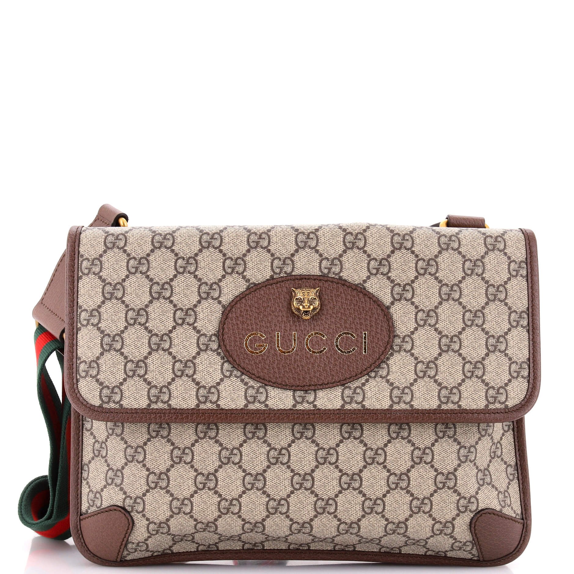 Neo Vintage Flap Messenger GG Coated Canvas Medium