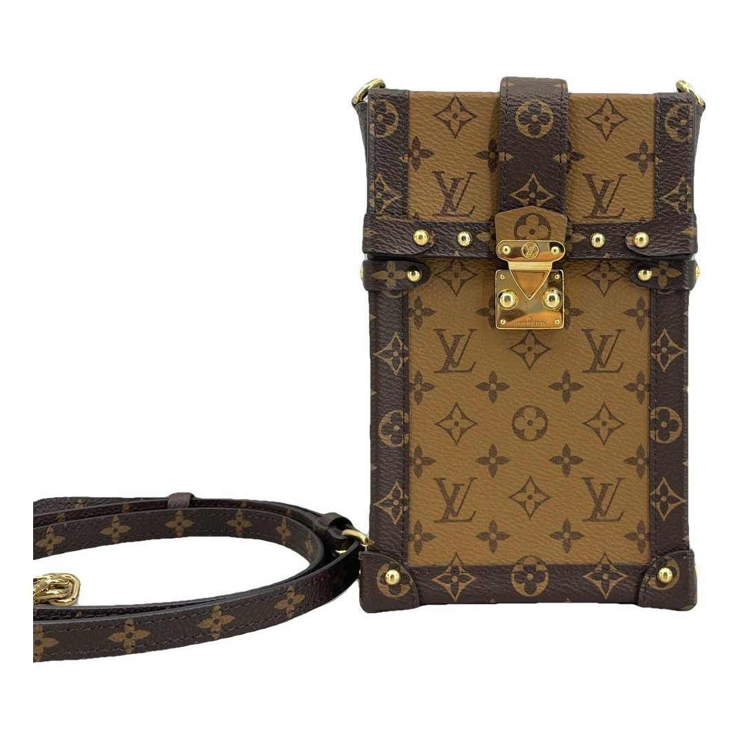 Pochette Trunk Verticale leather handbag