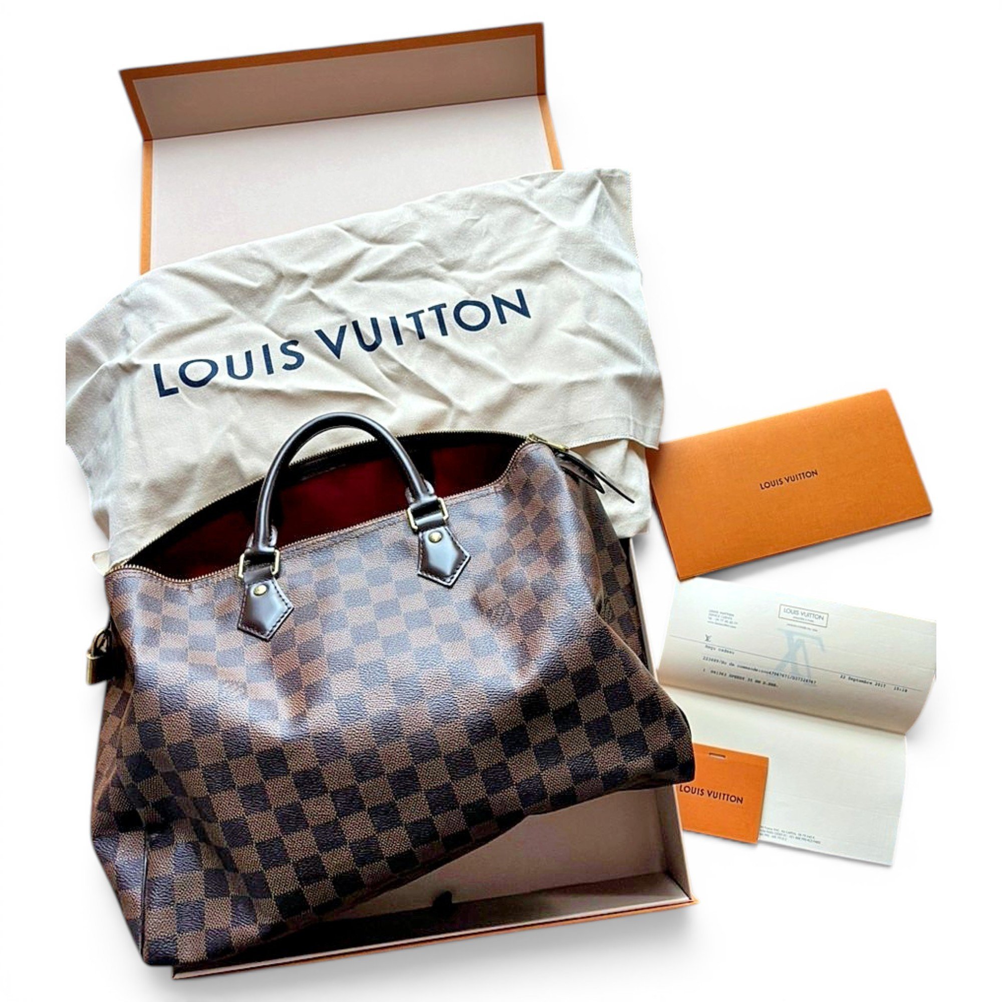 Speedy leather handbag