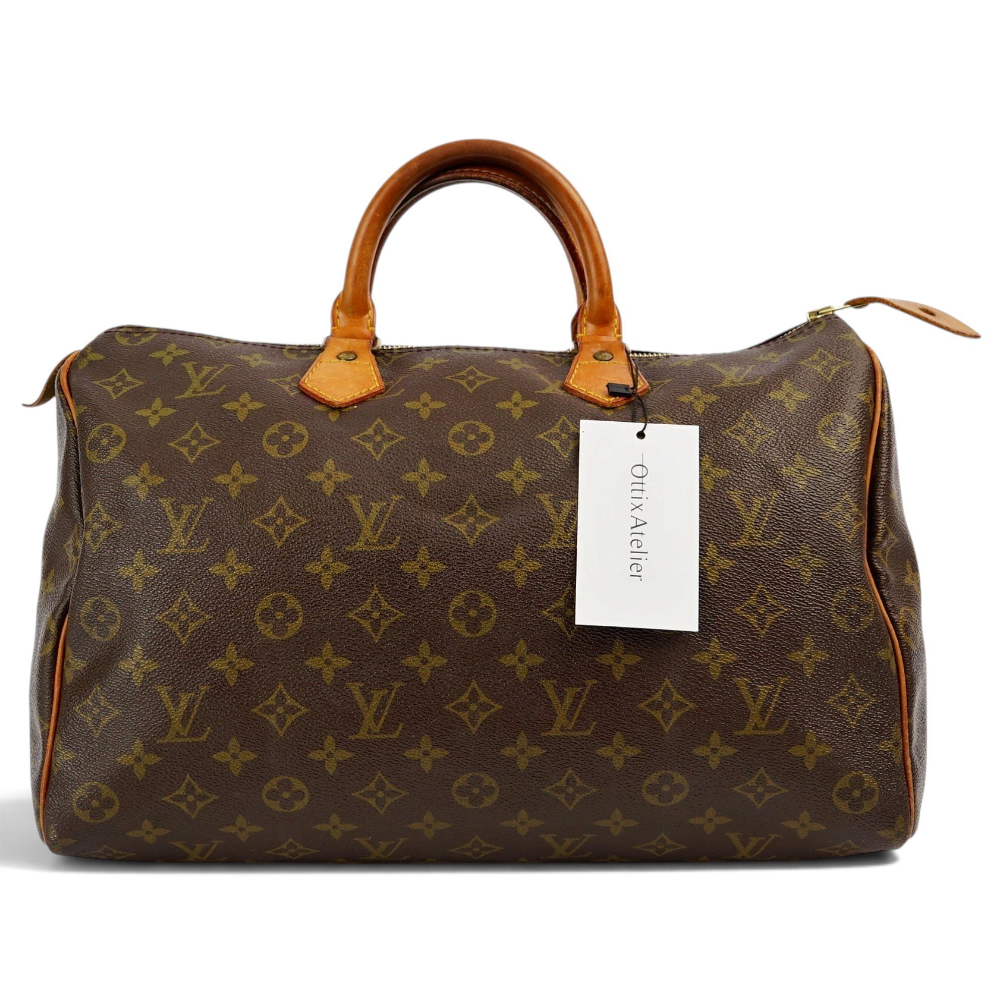 Speedy leather handbag