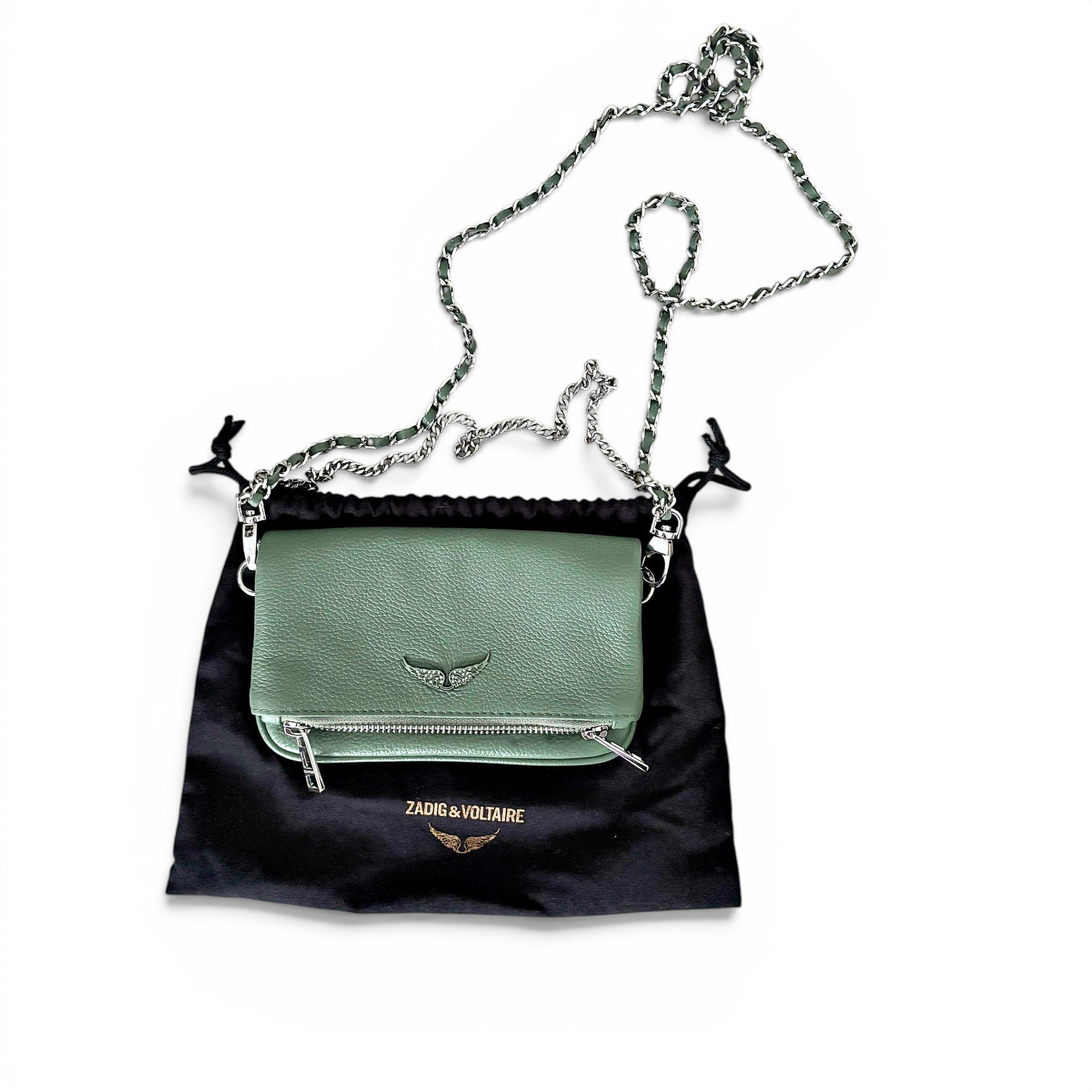 Rock leather crossbody bag