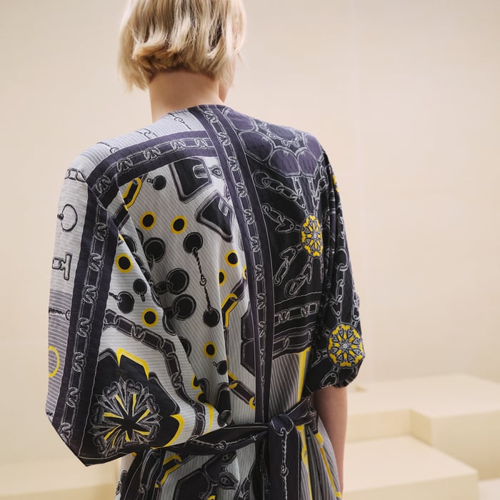 Bleu Noir "Effet Kaleidoscope" Caftan