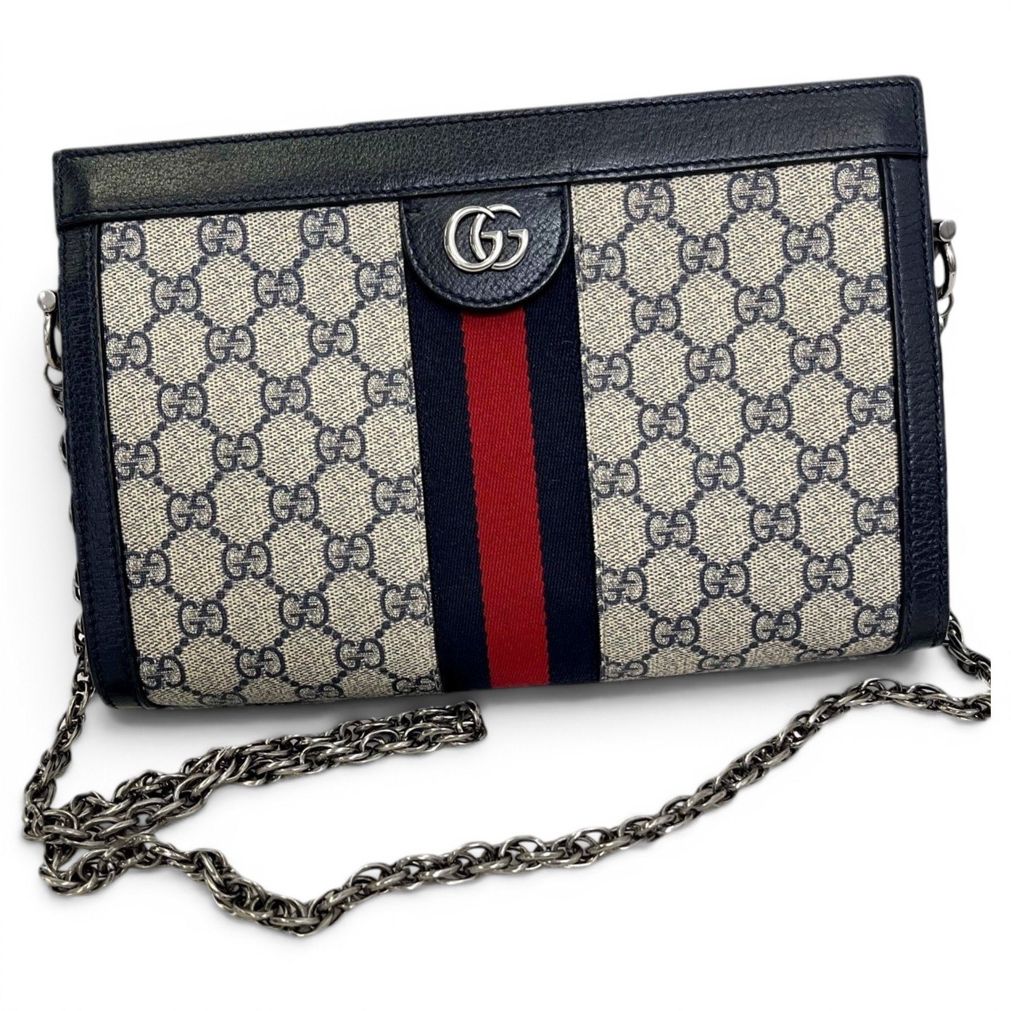 Ophidia Chain leather handbag