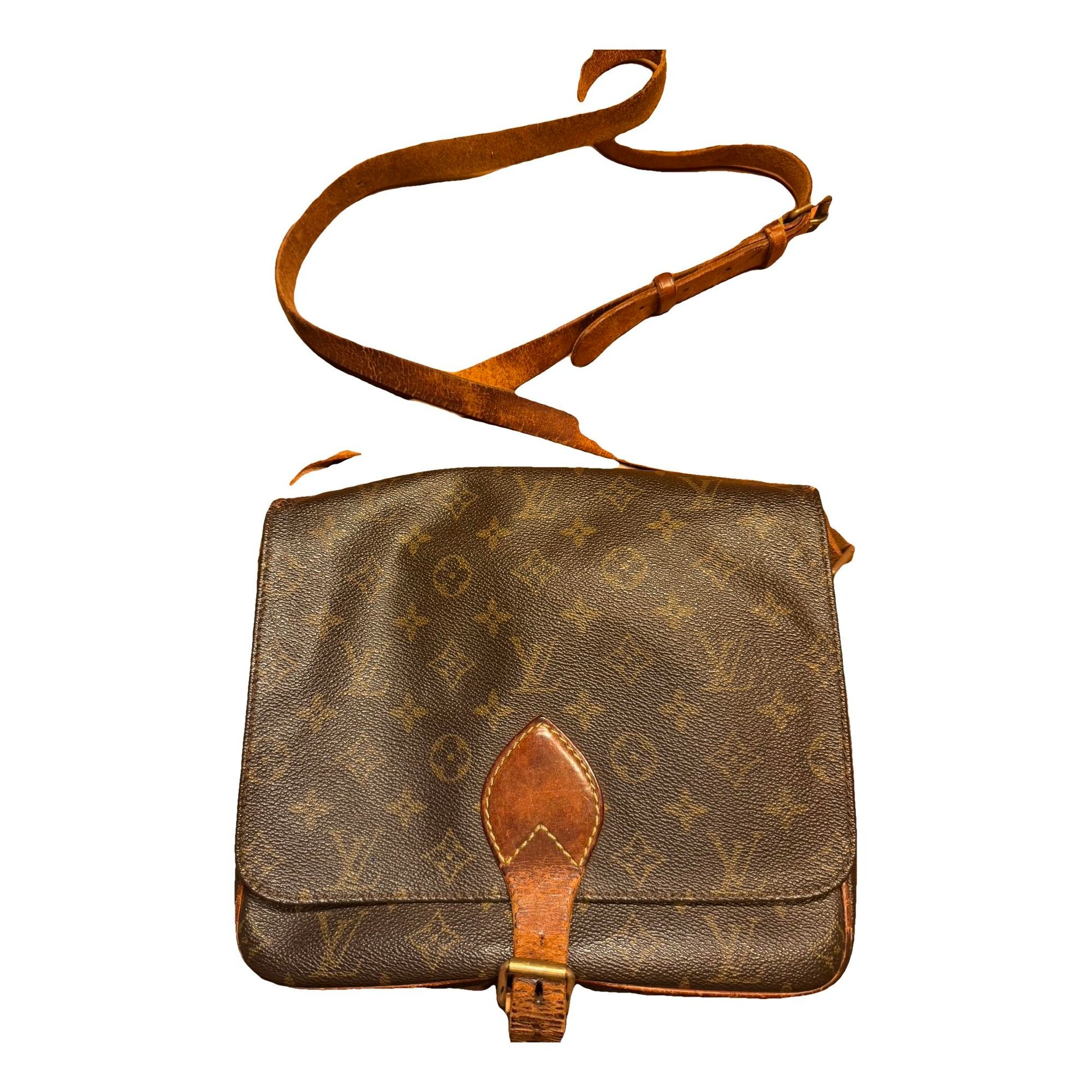 Cartouchière leather crossbody bag
