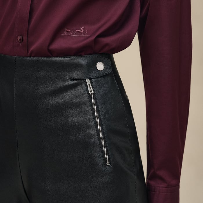 Noir Leather Shorts