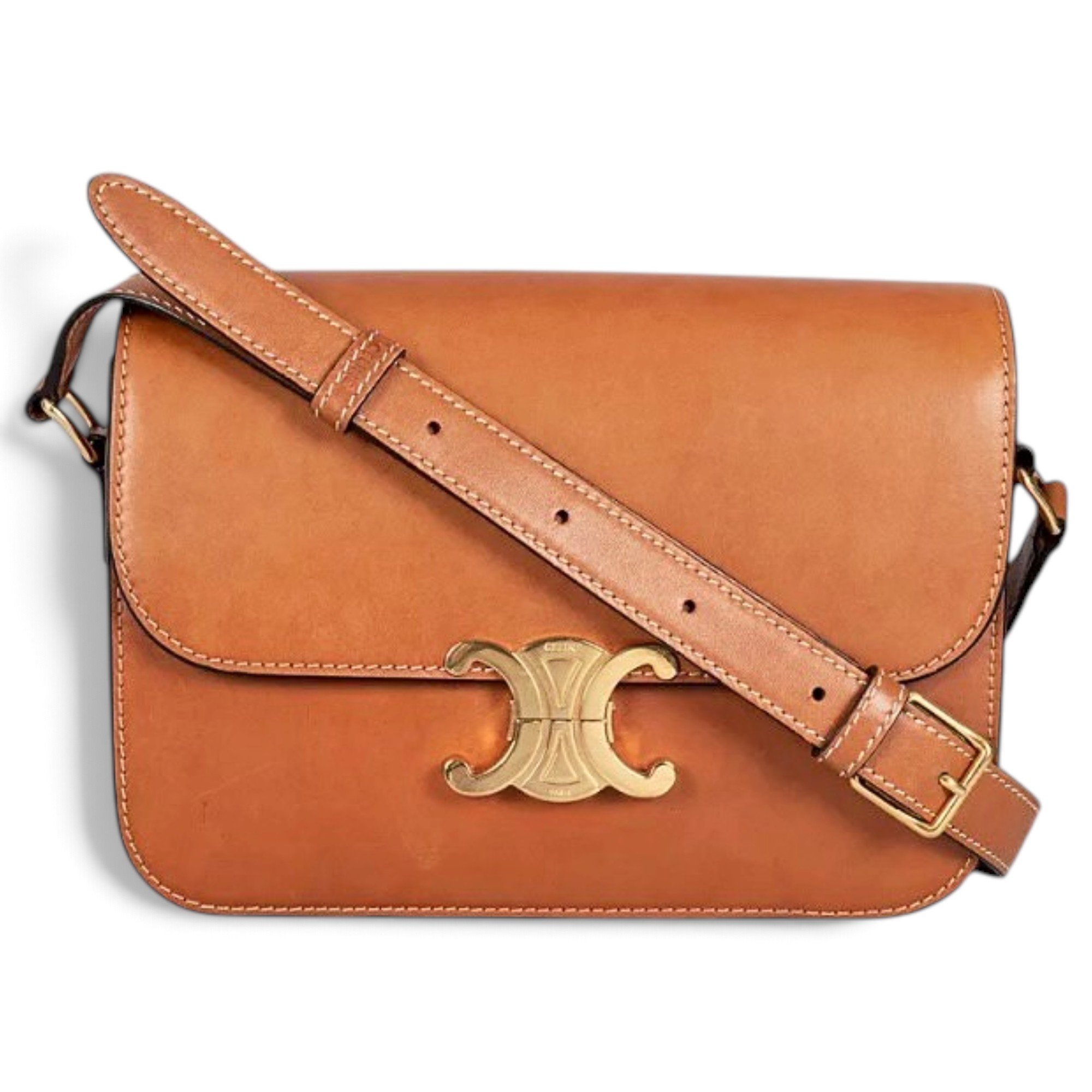 Triomphe leather handbag
