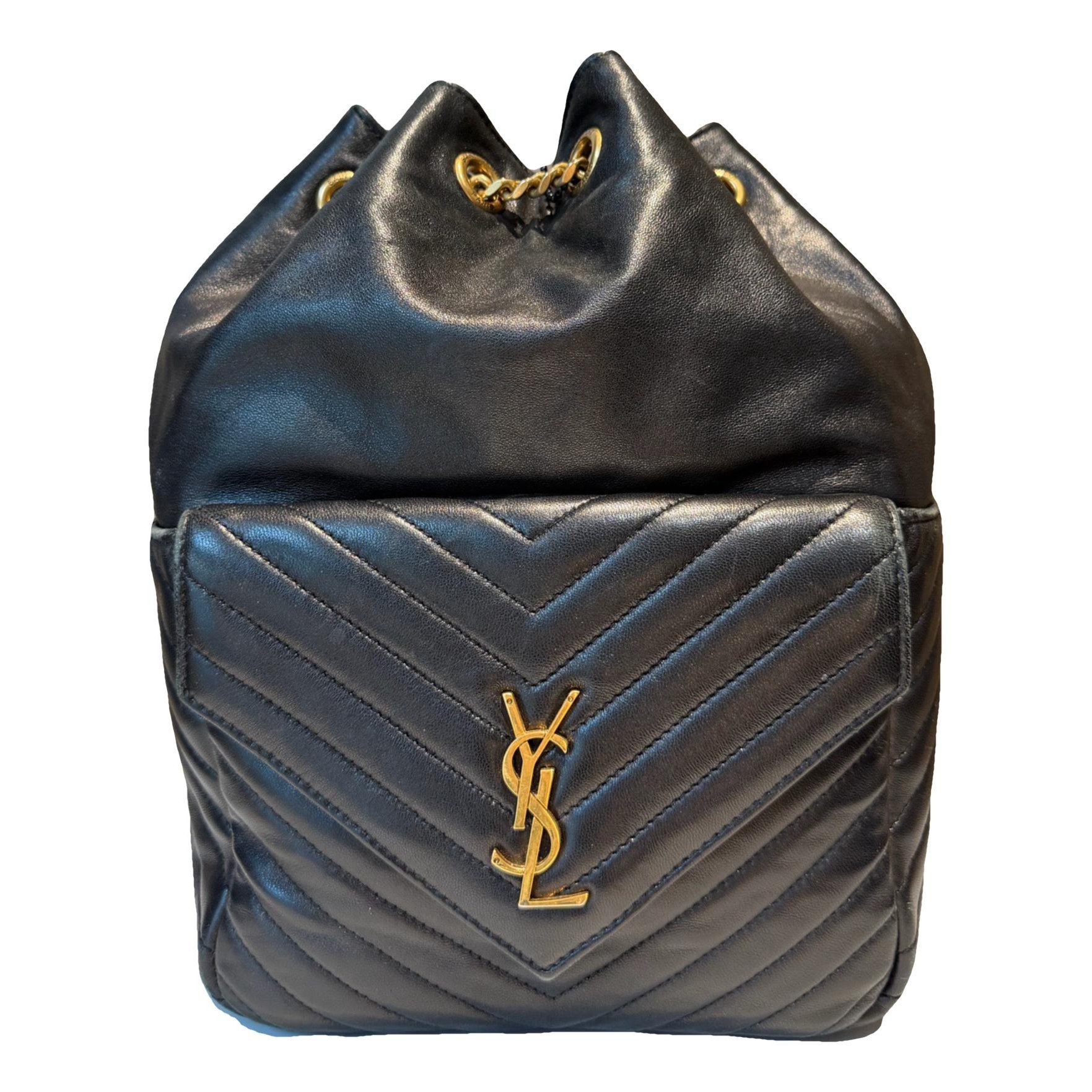 Leather backpack