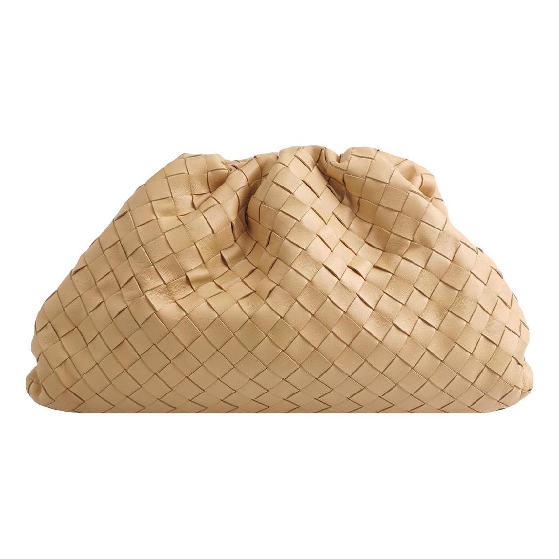 Pouch leather handbag