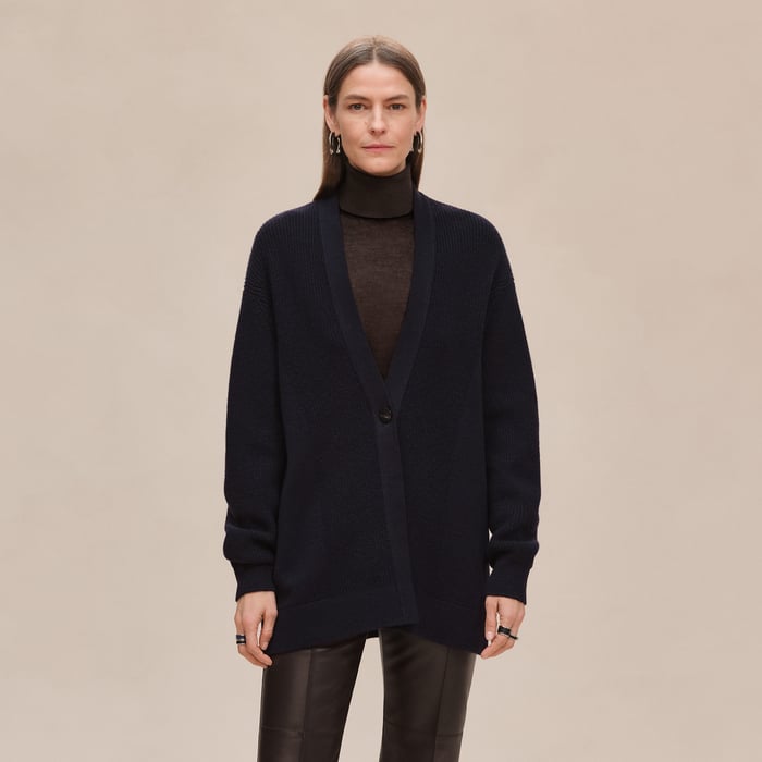 Bleu Noir Long Cardigan