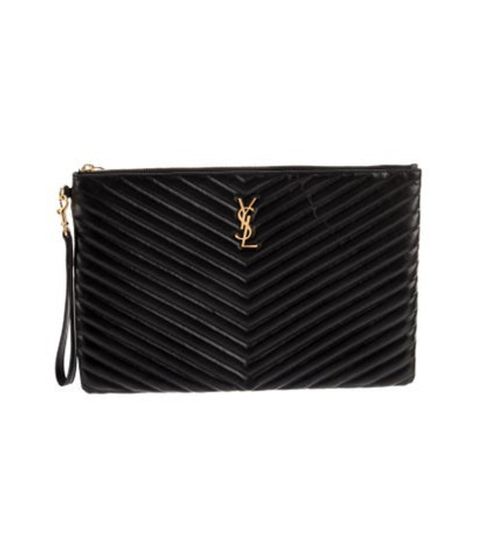 Saint Laurent Laurent Chevron Clutch