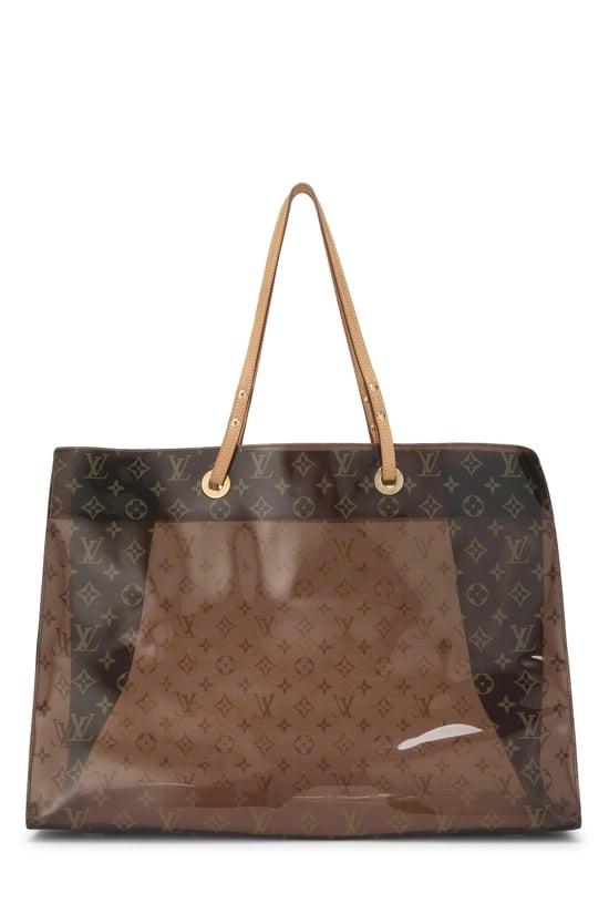 Brown Monogram Vinyl Cruise Cabas Tote GM