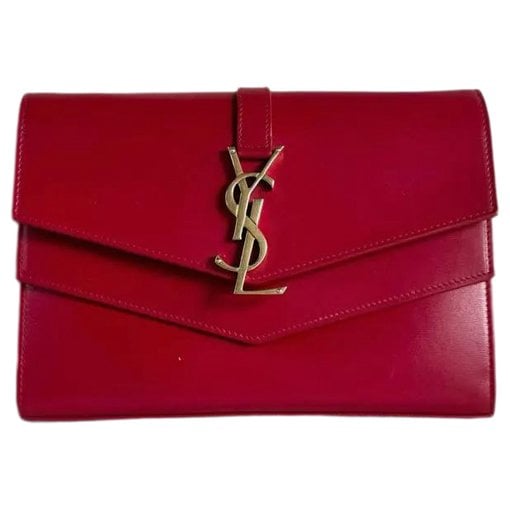 Envelope leather handbag