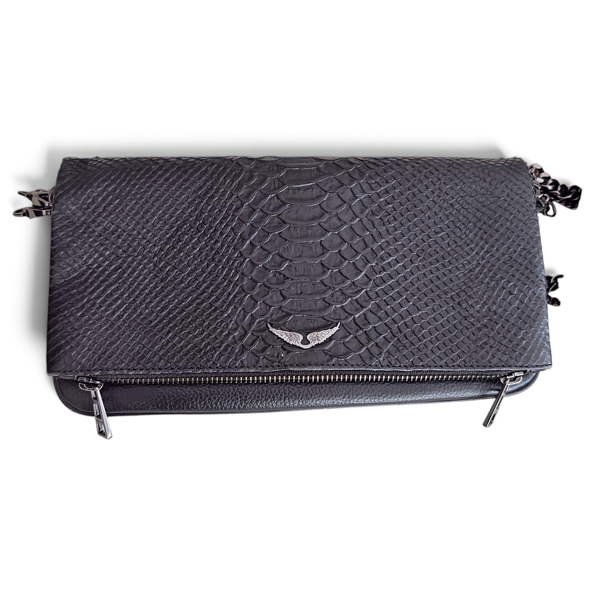 Rock leather crossbody bag