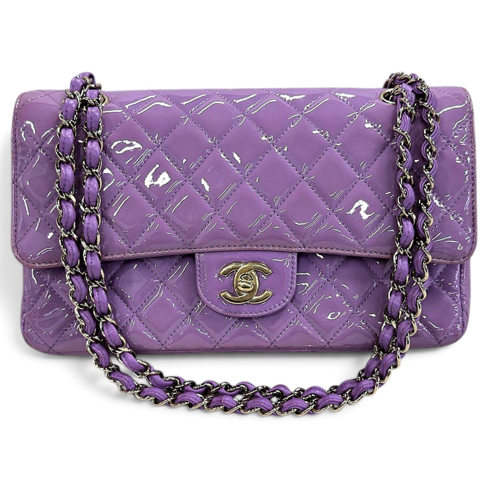Timeless/Classique patent leather handbag